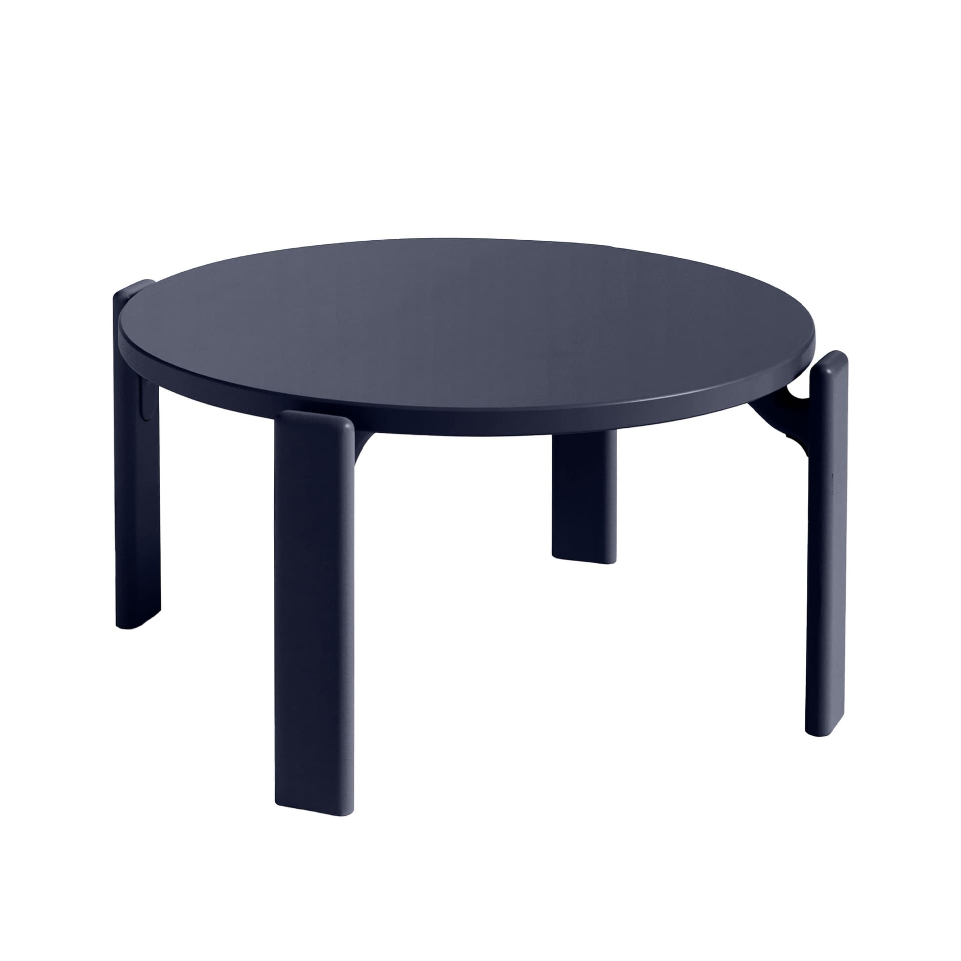 HAY - Rey Coffee Table, 66,5xH32 REY22, Deep blue water-based lacquered beech - Sofabord - Bruno Rey - Blå - Tre