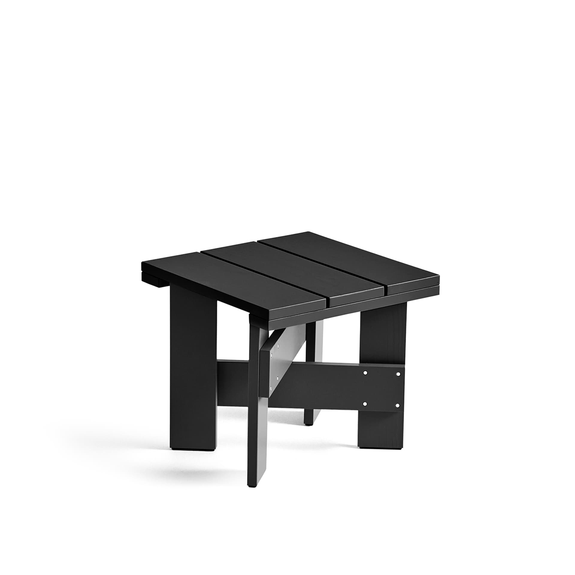 HAY - Crate Low Table / Black - Utendørs småbord & sidebord - Gerrit Rietveld - Svart - Tre