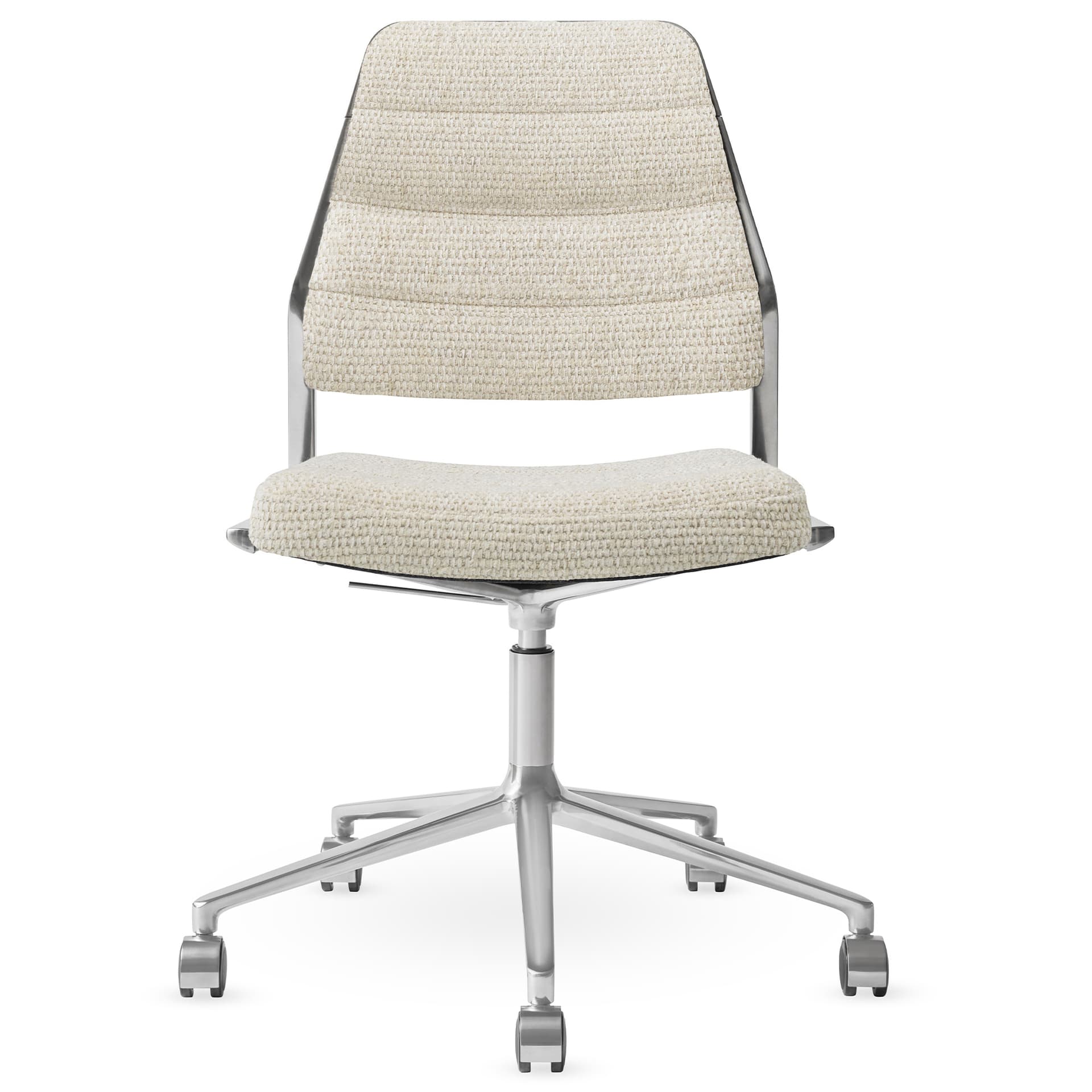 Vipp - Vipp454+ Swivel chair, polished, castors, Wavy - Kontorstoler