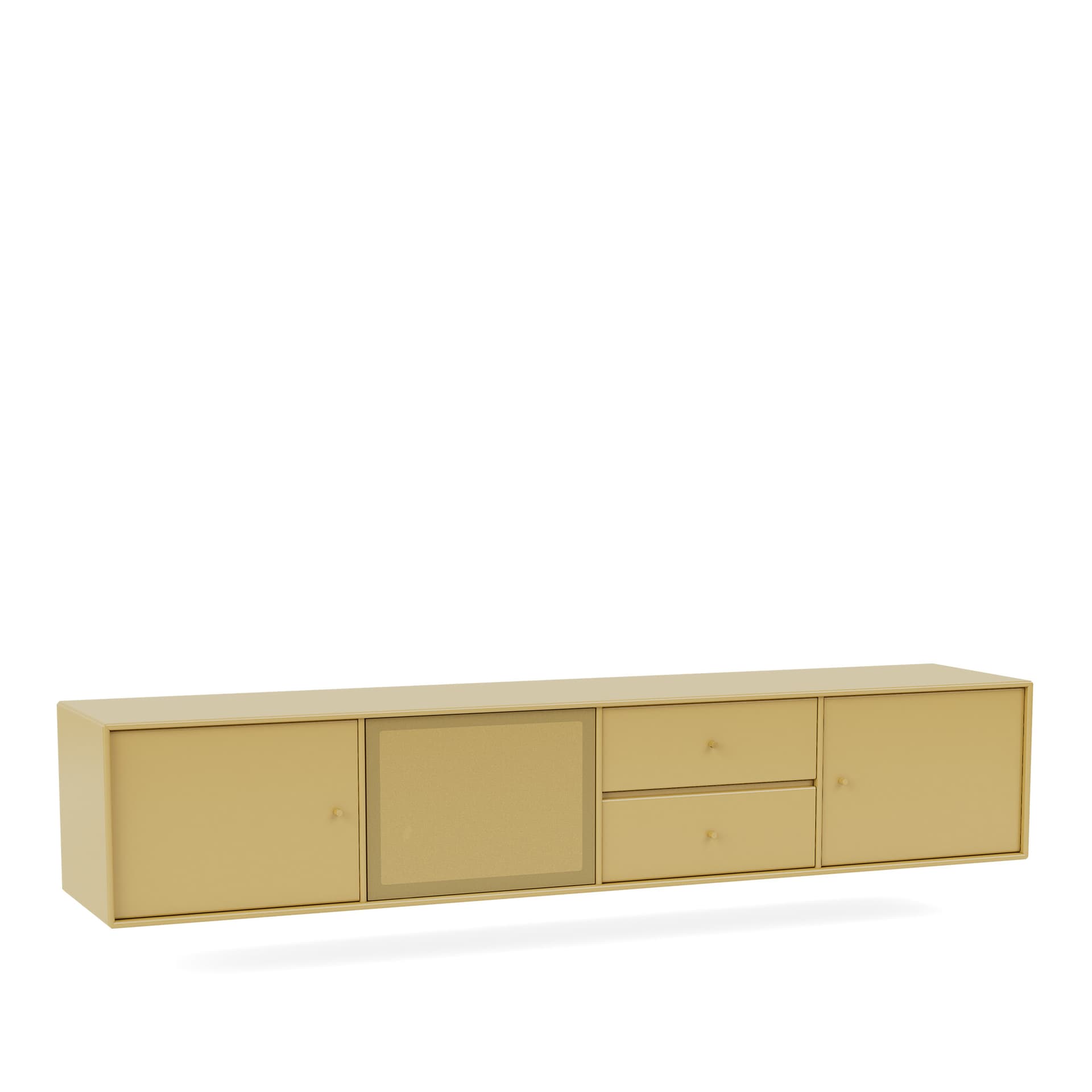 Montana - OCTAVE VIII TV Bench, 04-Suspensionrails, 157 Cumin - Quickship - TV-benker - Peter J. Lassen - Gul
