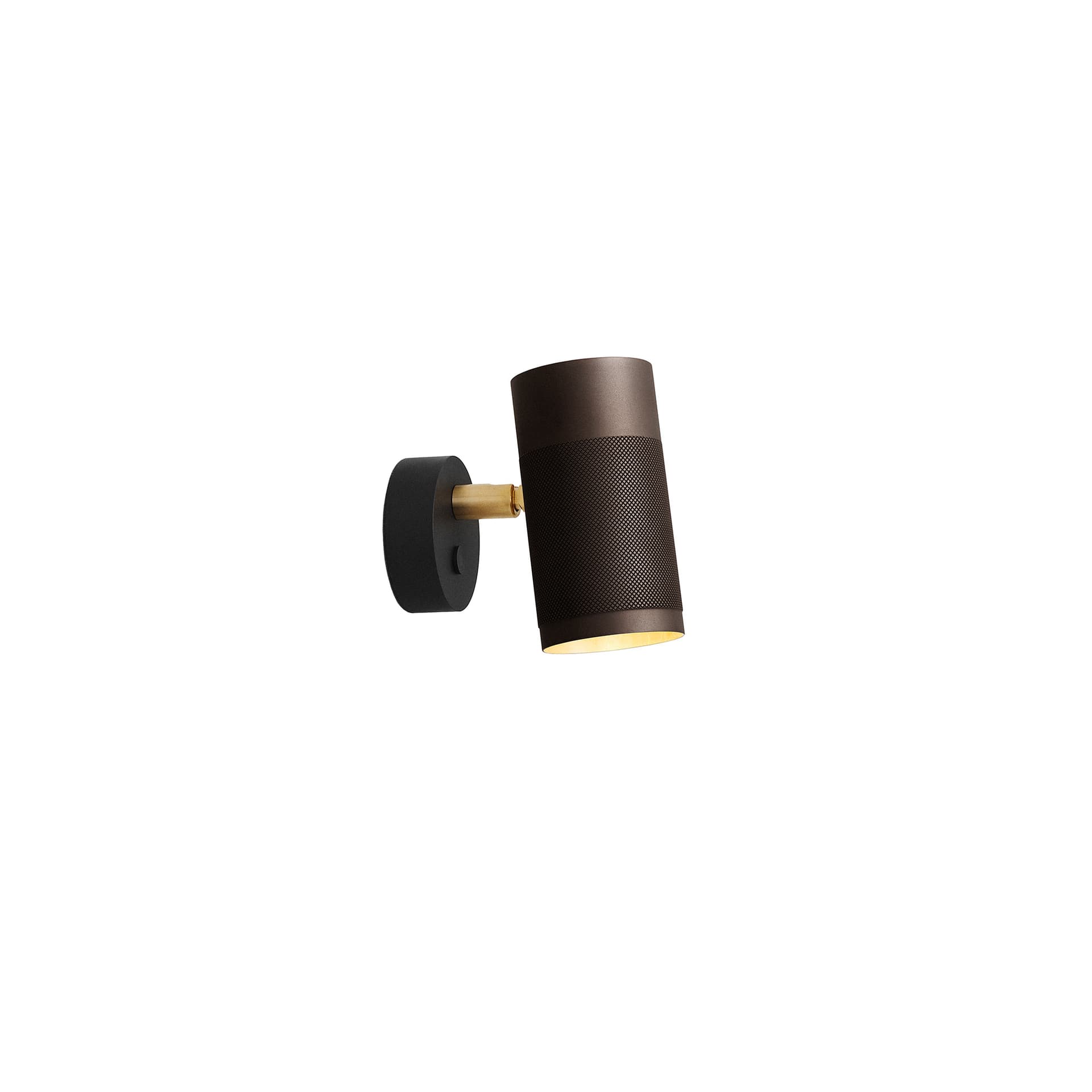 Thorup Copenhagen - Thorup Copenhagen Patrone Wall Lamp Small, Browned Brass, 120 mm - Vegglamper - Kasper Thorup - Gull - Metall