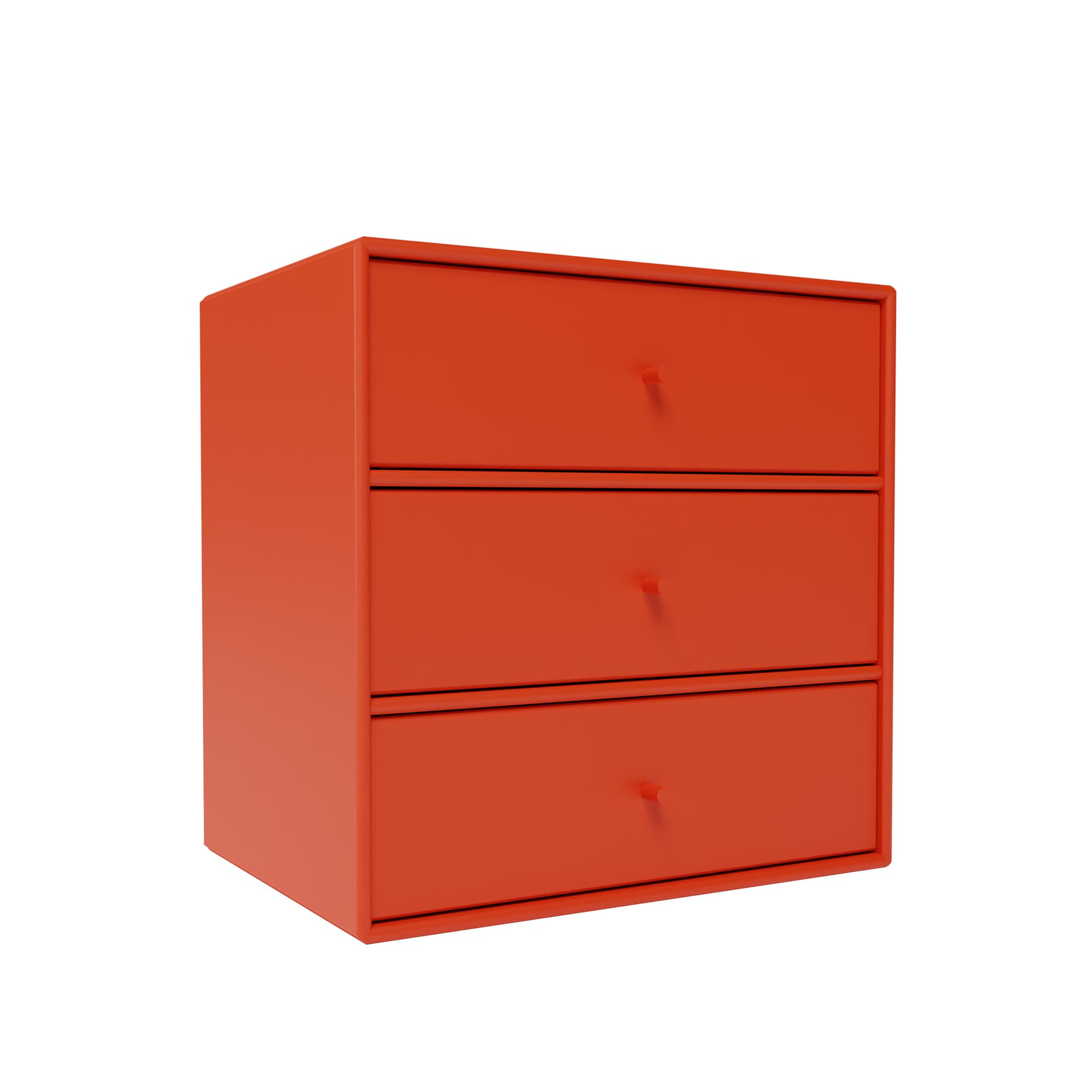 Montana - Montana Mini 1007 - Module With Three Drawers - Rosehip - Hyller & Hyllesystem - Peter J. Lassen - Rød