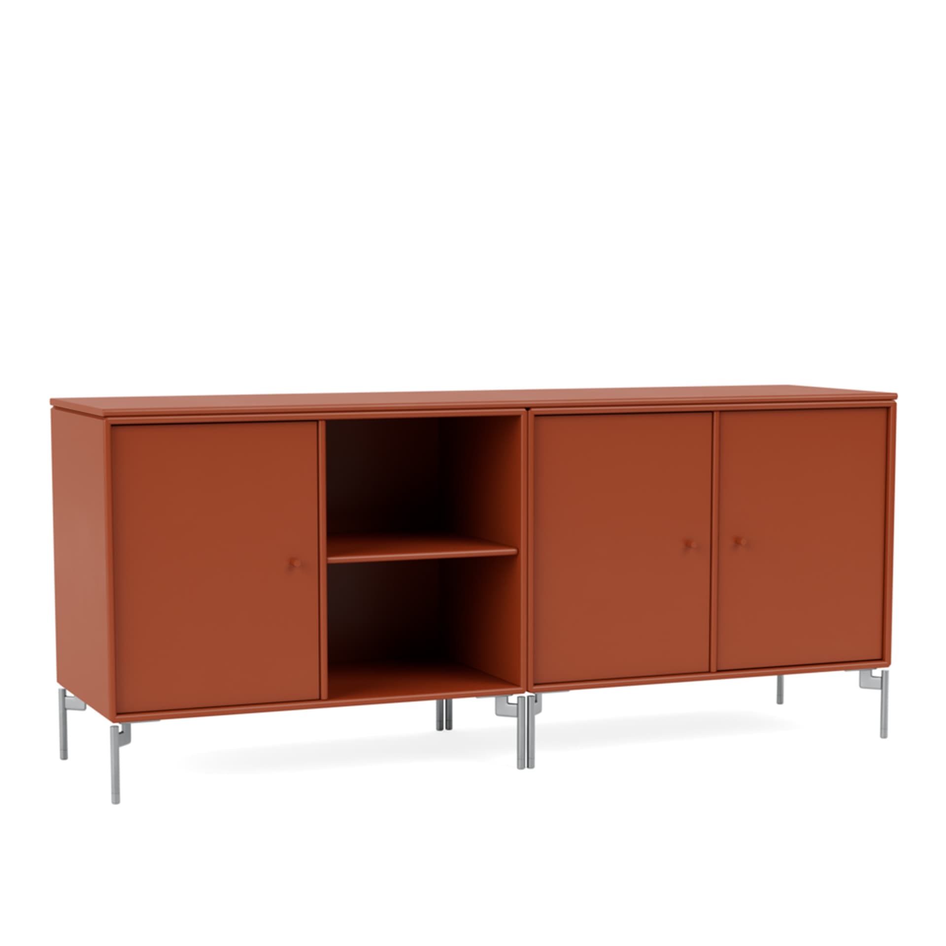 Montana - Save Lowboard 162-Hokkaido Matt Chrome - Sideboards - Peter J. Lassen - Rød - Tre