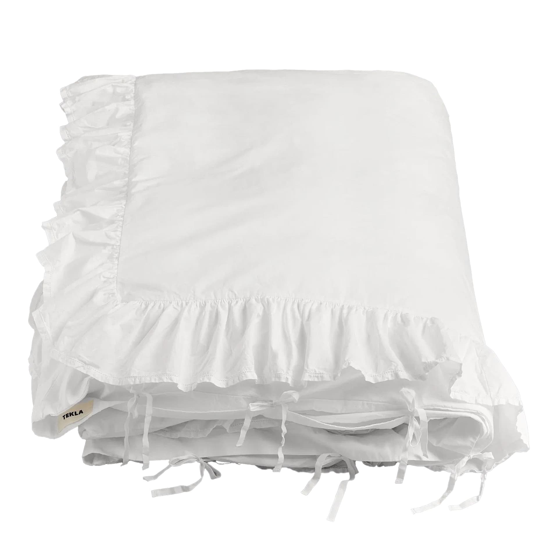 Tekla - Percale, Broderie Anglaise, Single Duvet Cover - Broken White/Elodie, 150X210 - Dynetrekk - Elodie Ouedraogo - Hvit