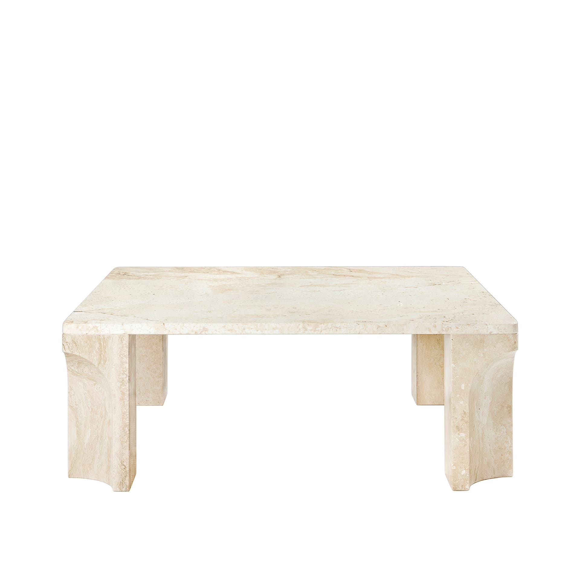 Gubi - Doric Coffee Table Square / Neutral White - Sofabord - GamFratesi - Hvit - Stein
