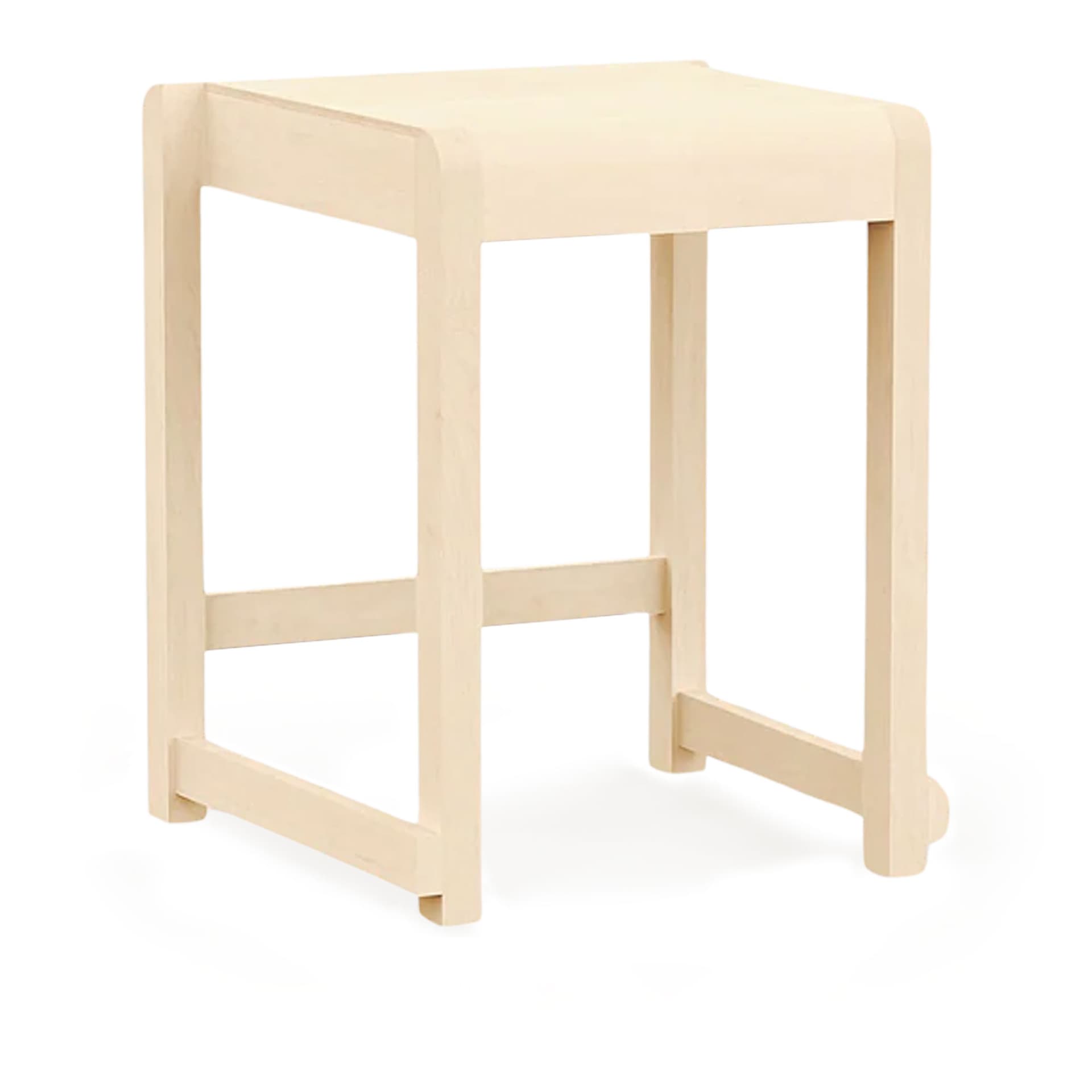 Frama - Low Stool 01 sittpall natural birch - Krakker - Beige - Tre