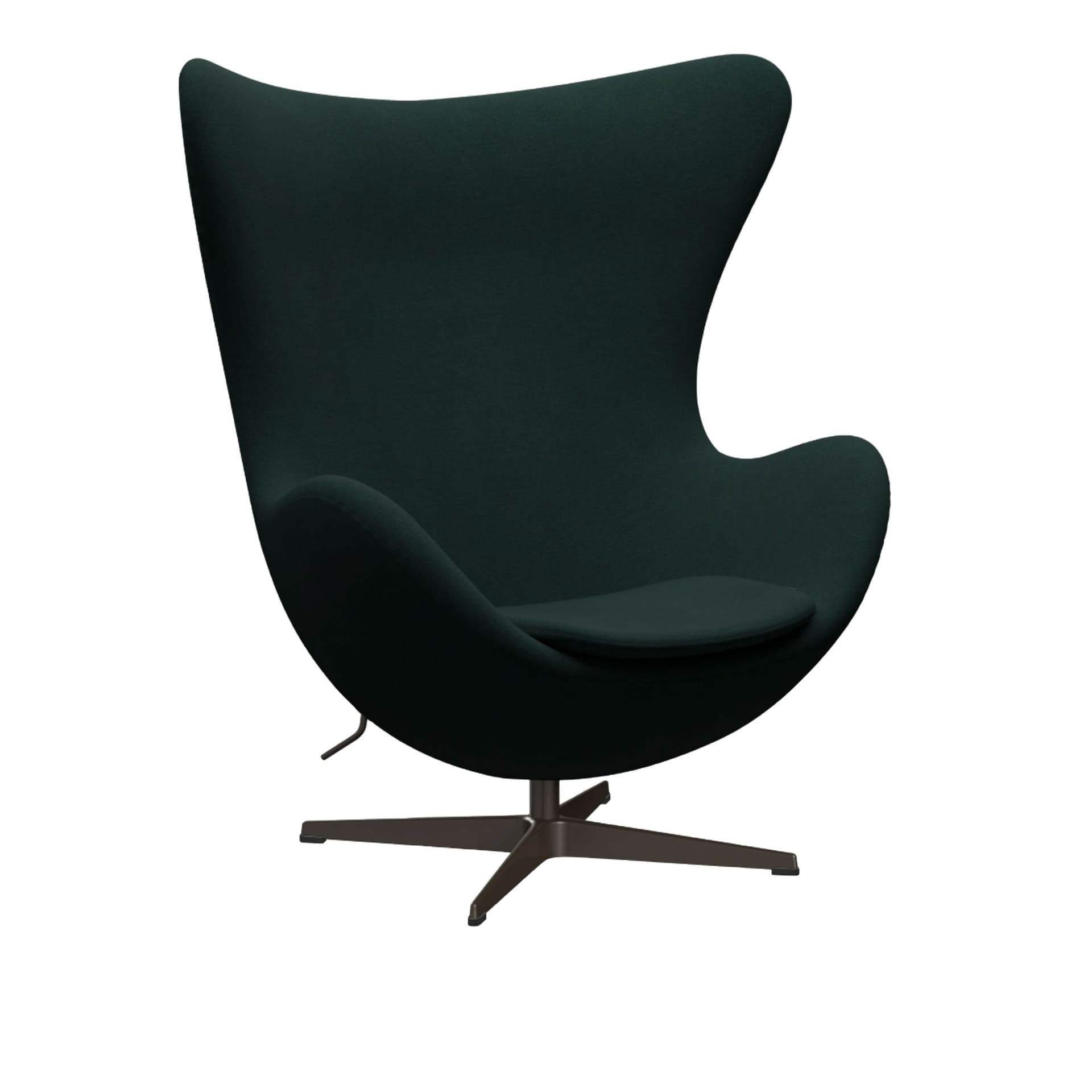 Fritz Hansen - 3316 Ägget, Christianshavn 1161 Brown bronze - Svingbare lenestoler - Arne Jacobsen - Metall/Skum