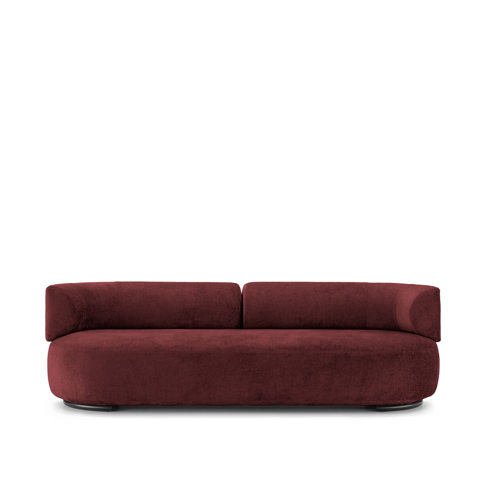 Kartell - K-Waiting Sofa Chenille Burgundy - Sofaer - Rodolfo Dordoni - Rød - Metall/Tekstilmateriale/Plast