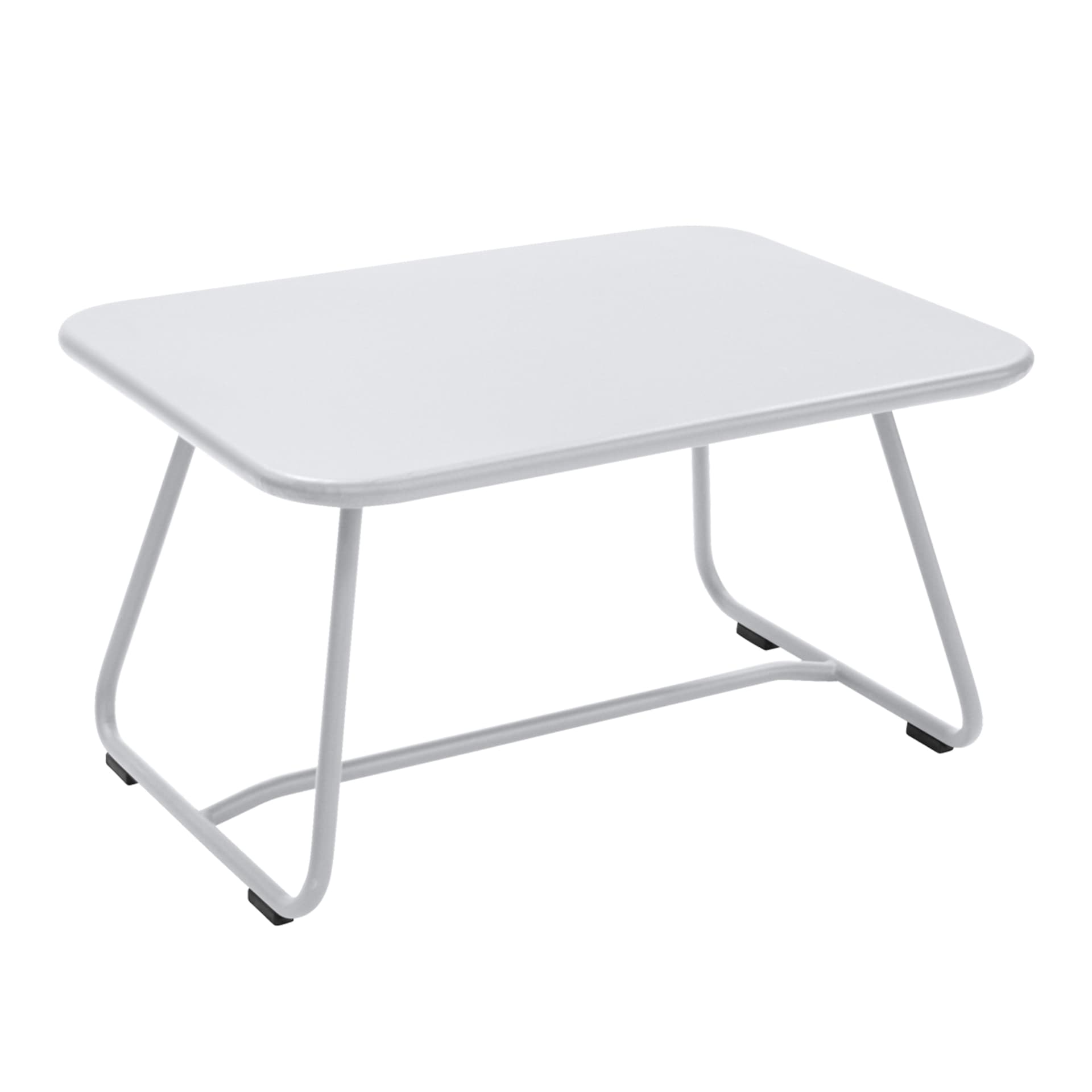 Fermob - Sixties Low Table, Cotton White - Utendørs småbord & sidebord - Frédéric Sofia - Hvit - Metall