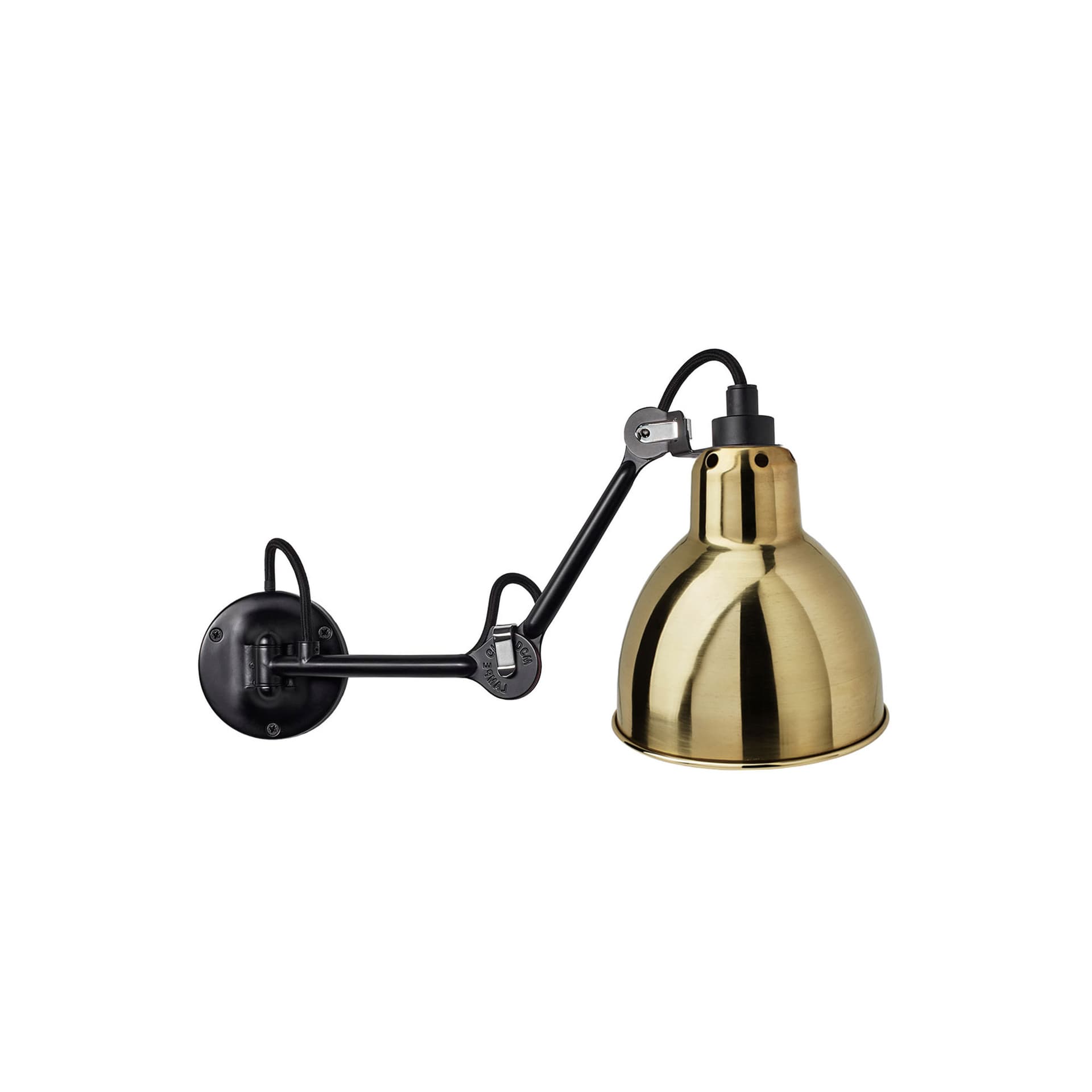 Lampe Gras - 204 Vegglampe Svart/Messing