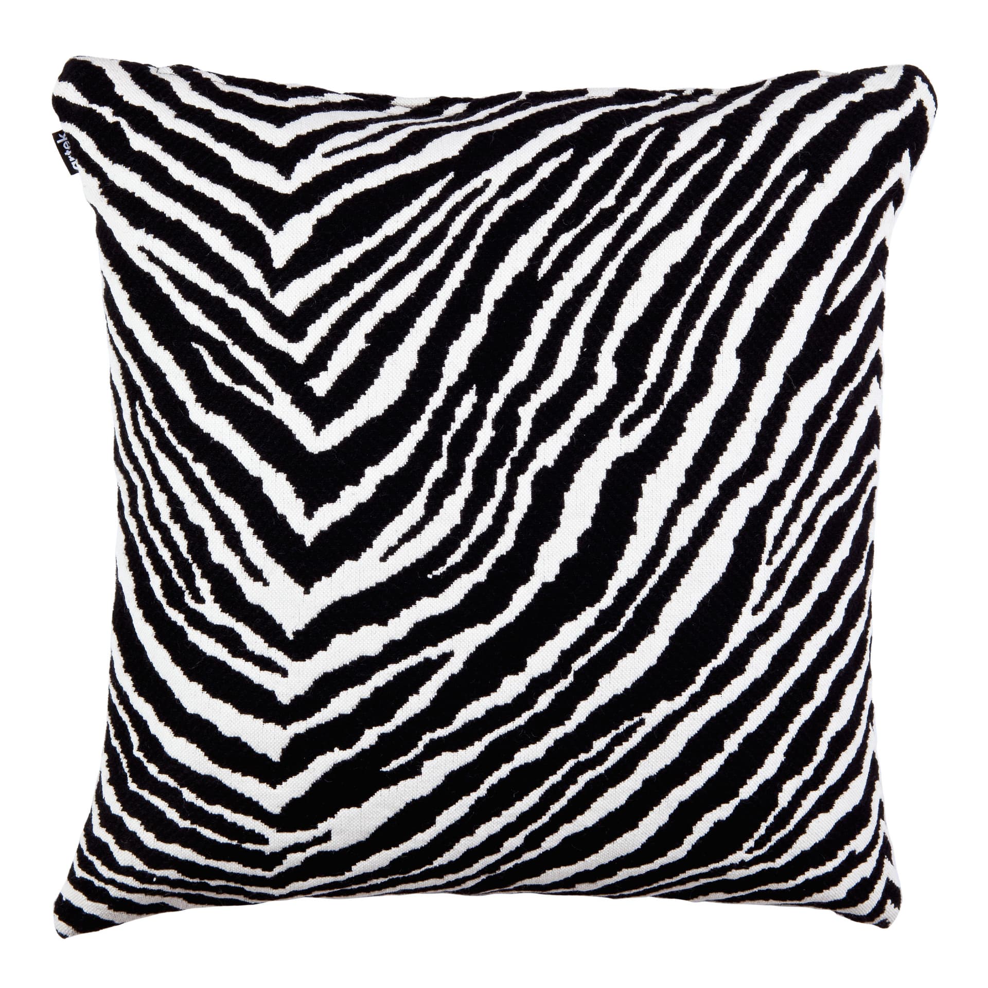 Artek - Zebra putetrekk 50 x 50 cm svart/hvit - Pynteputer - Aino Aalto - Svart - Ull