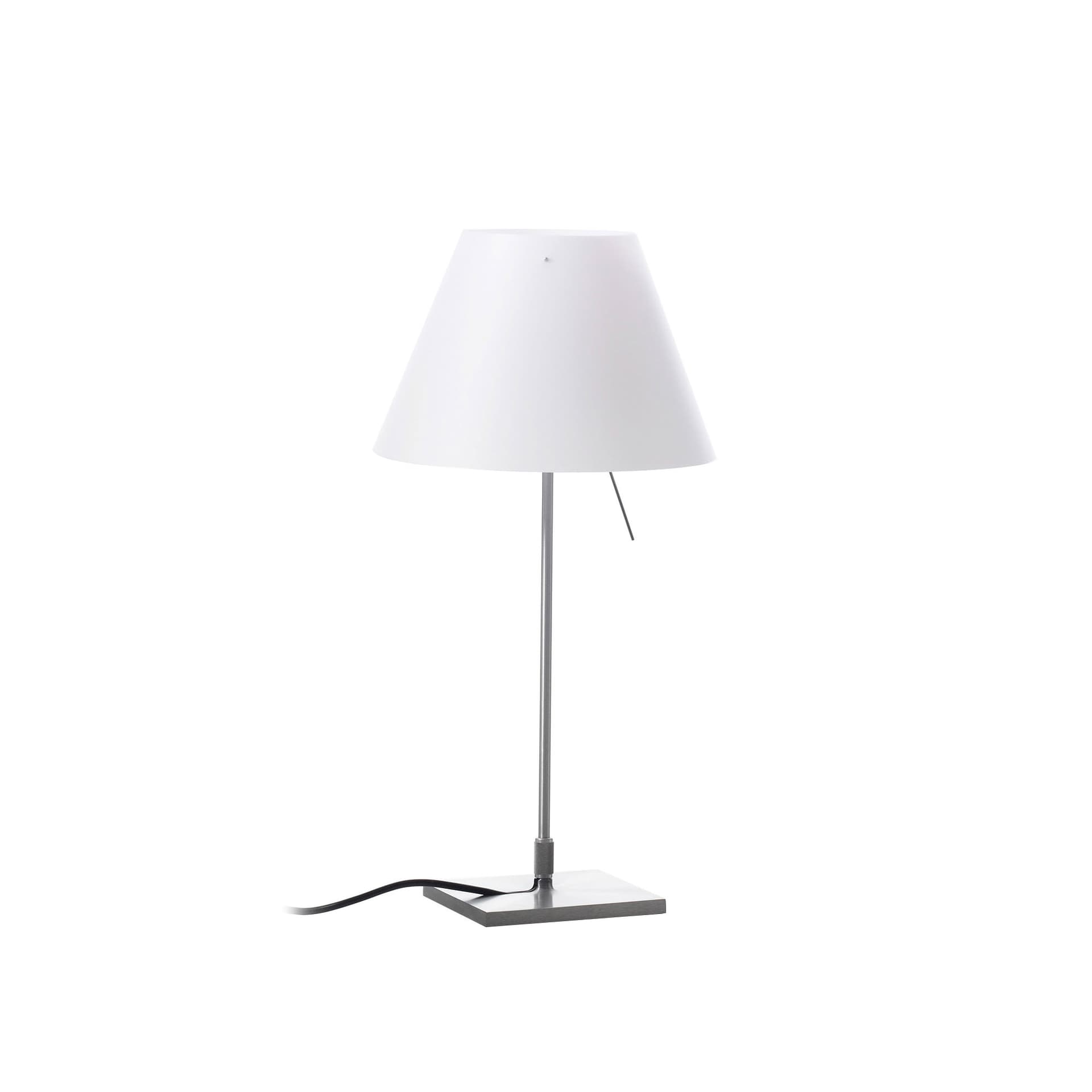 Luceplan - Costanzina Bordslampa - Aluminium/Vit - Bordlamper - Paolo Rizzatto - Sølv