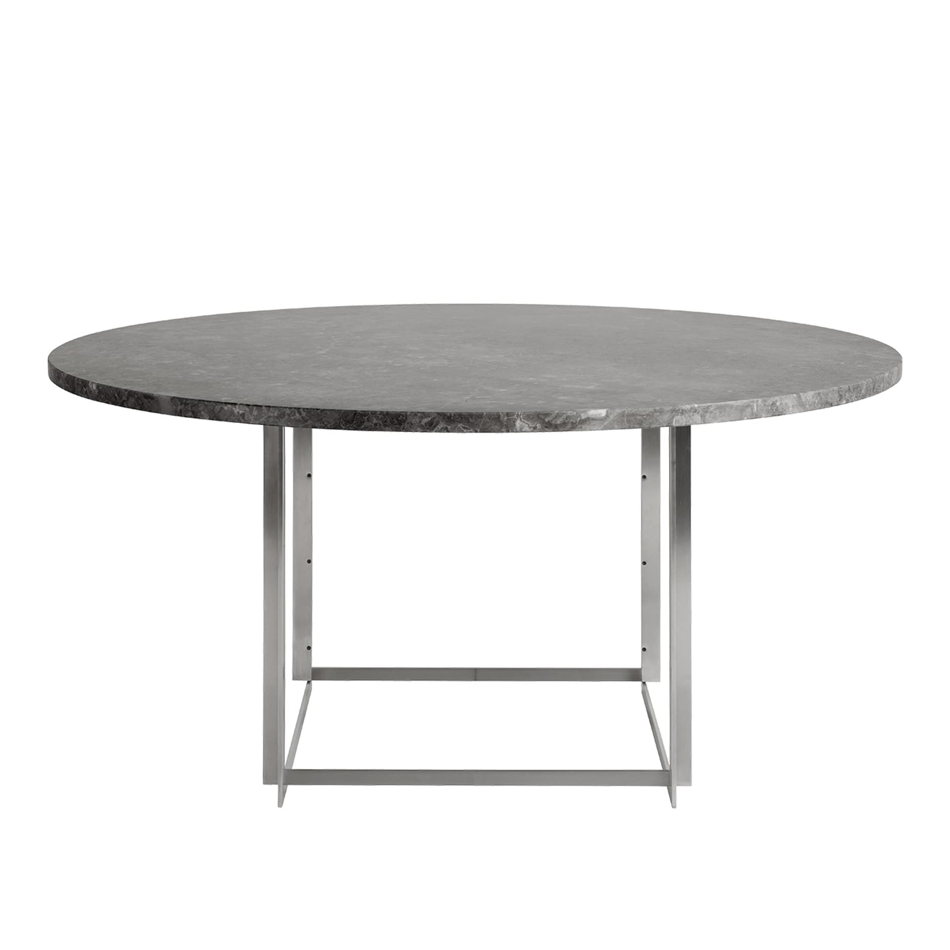 Fritz Hansen - PK54, Gråbrun marmor, Mattslipad - Spisebord - Poul Kjærholm - Grå - Metall/Stein
