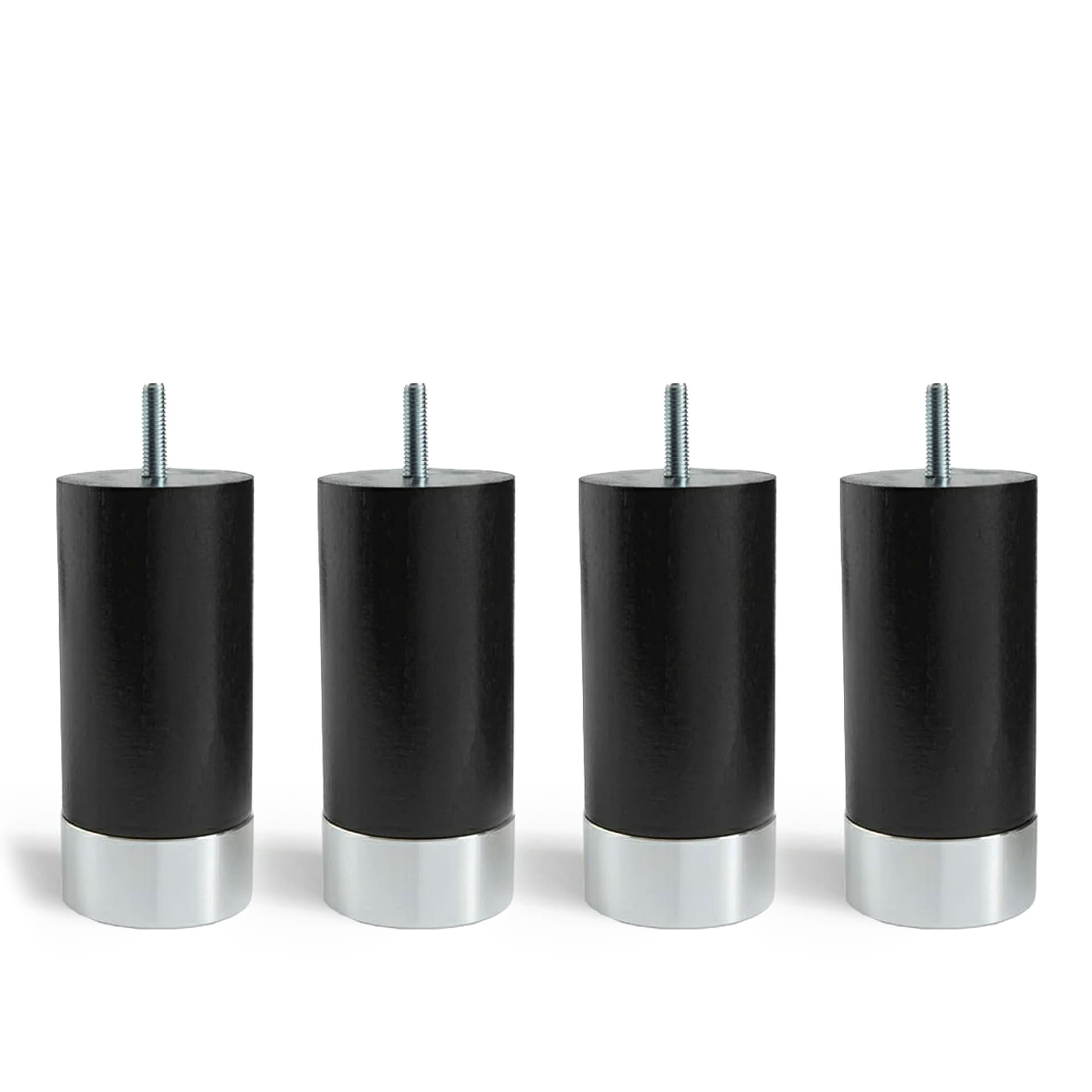 Carpe Diem Beds - Cylinder Sängben Black With Alu. Foot 13 cm - Sengeben - Tre farget