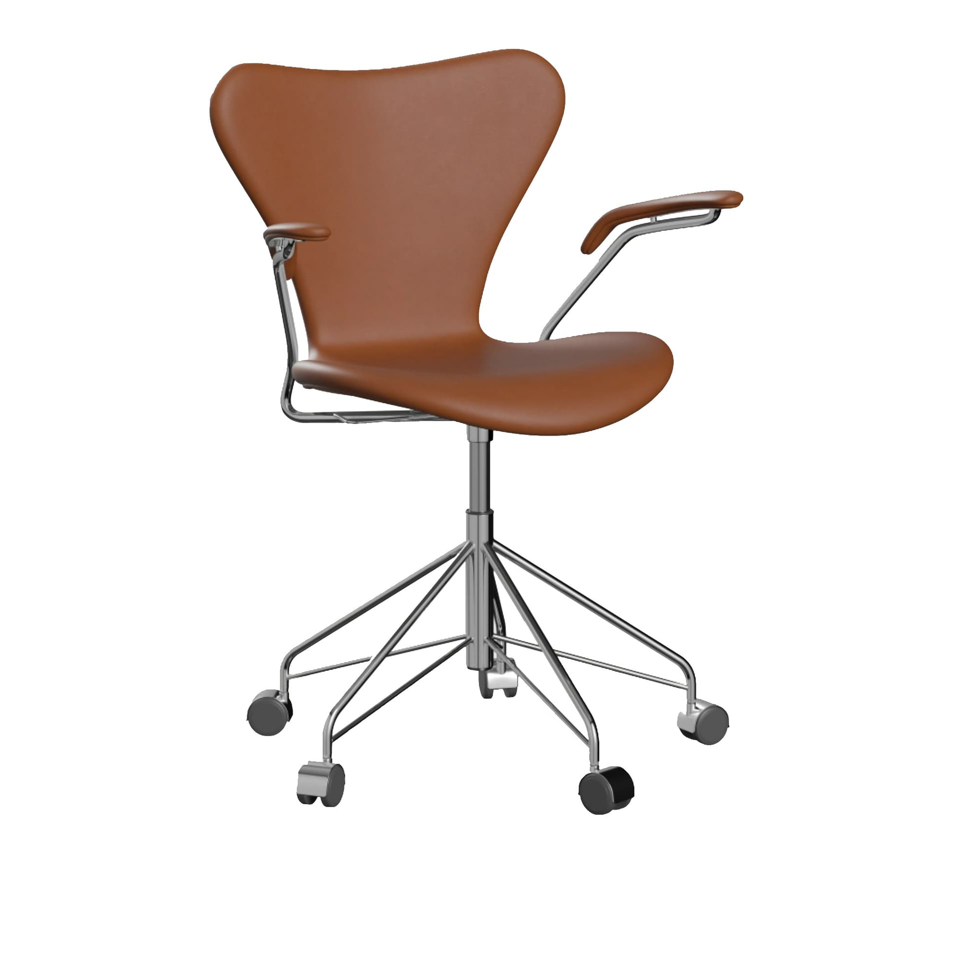 Fritz Hansen - 3217 Sjuan Essential Walnut - Kontorstoler - Arne Jacobsen - Brun
