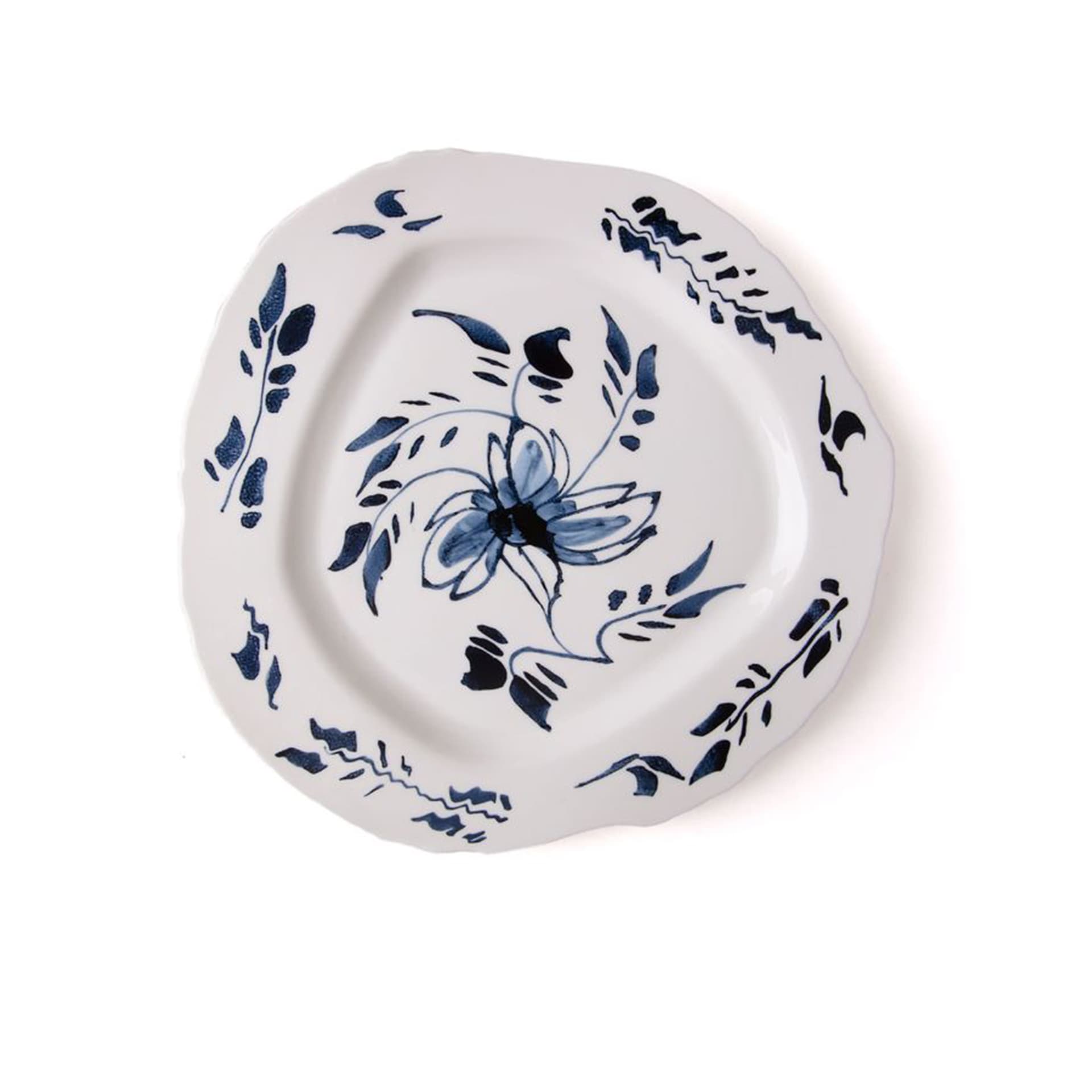 Seletti - Porcelain Dinner Plate Classic On Acid Ø 28 cm - English Delft - Tallerkener - Diesel - Flerfarget - Porselen