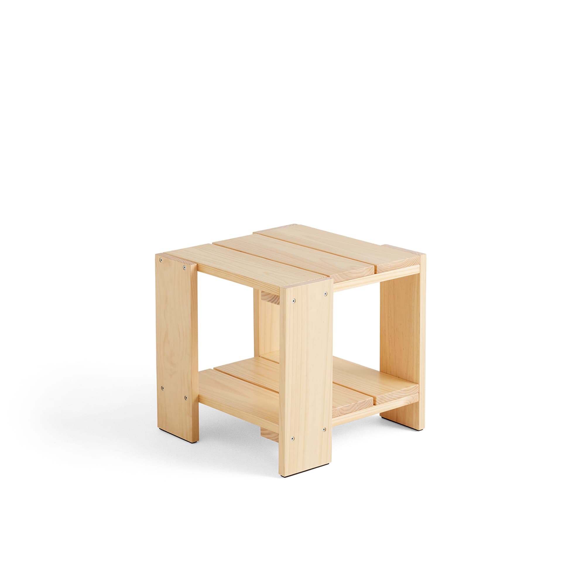 HAY - Crate Side Table / Water-Based Lacquer pinewood - Utendørs småbord & sidebord - Gerrit Rietveld - Tre farget - Tre