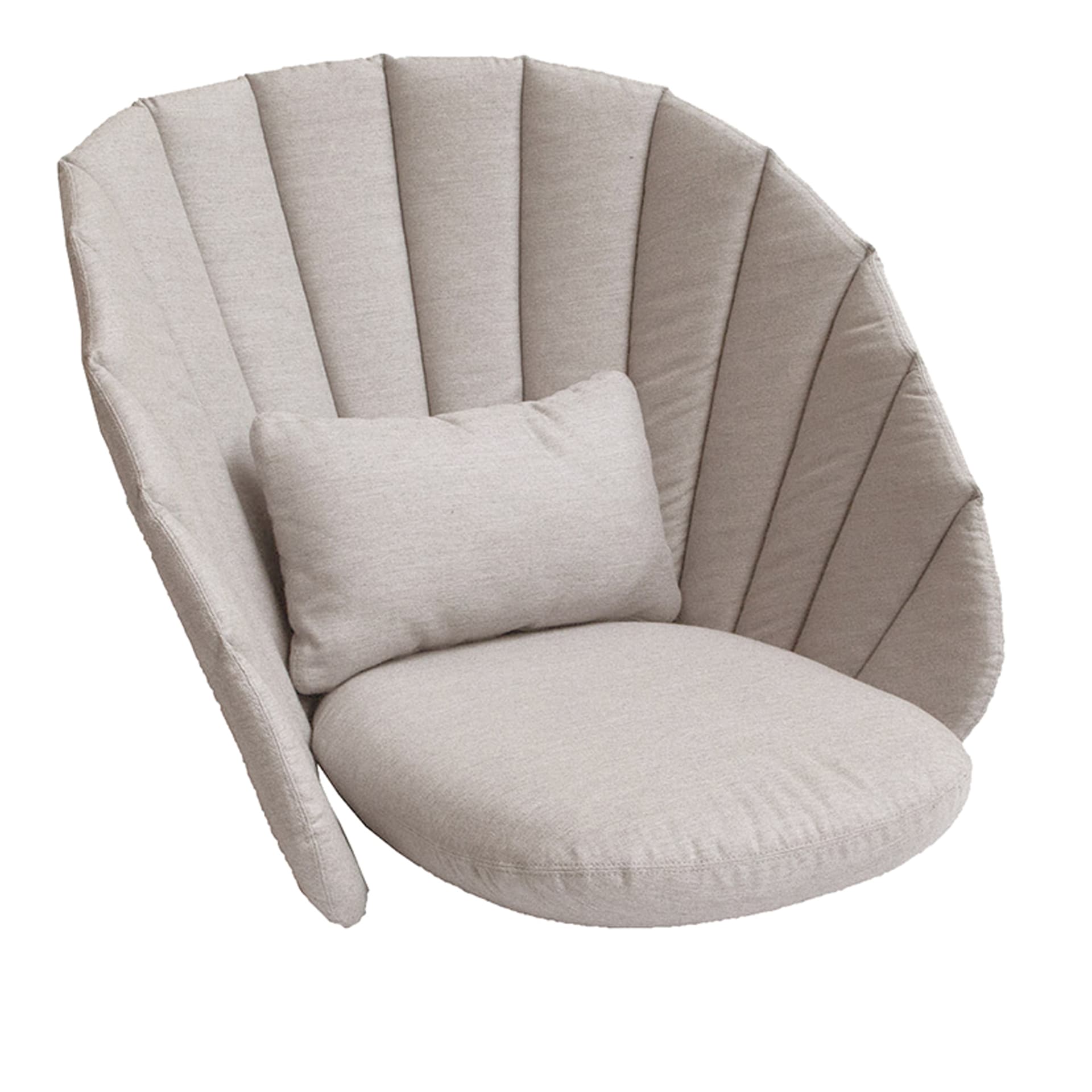 Cane-Line - Peacock lounge chair cushion set – Sand - Dyner & puter - Beige