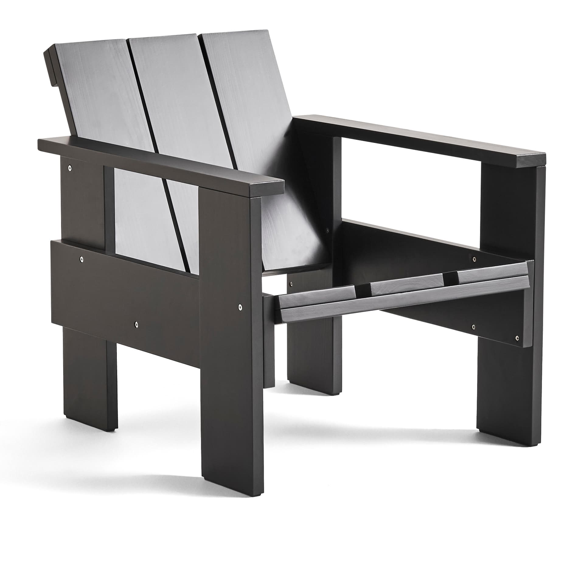 HAY - Crate Lounge Chair / Black - Loungestoler - Gerrit Rietveld - Svart - Tre