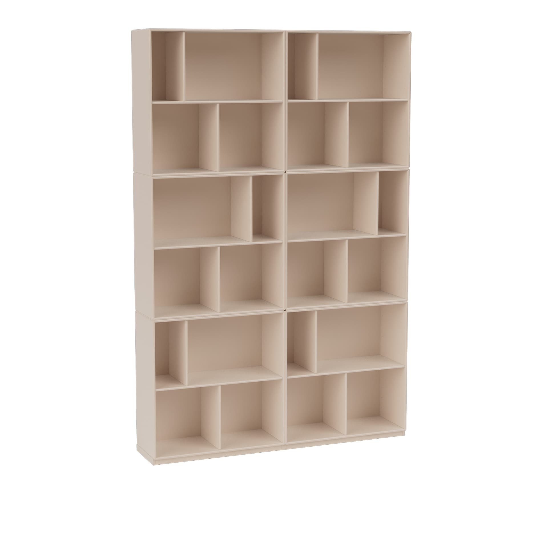 Montana - Read Spacious Bookshelf 168-Clay 06 Plinth 3 cm - Bokhyller - Peter J. Lassen - Beige - Tre