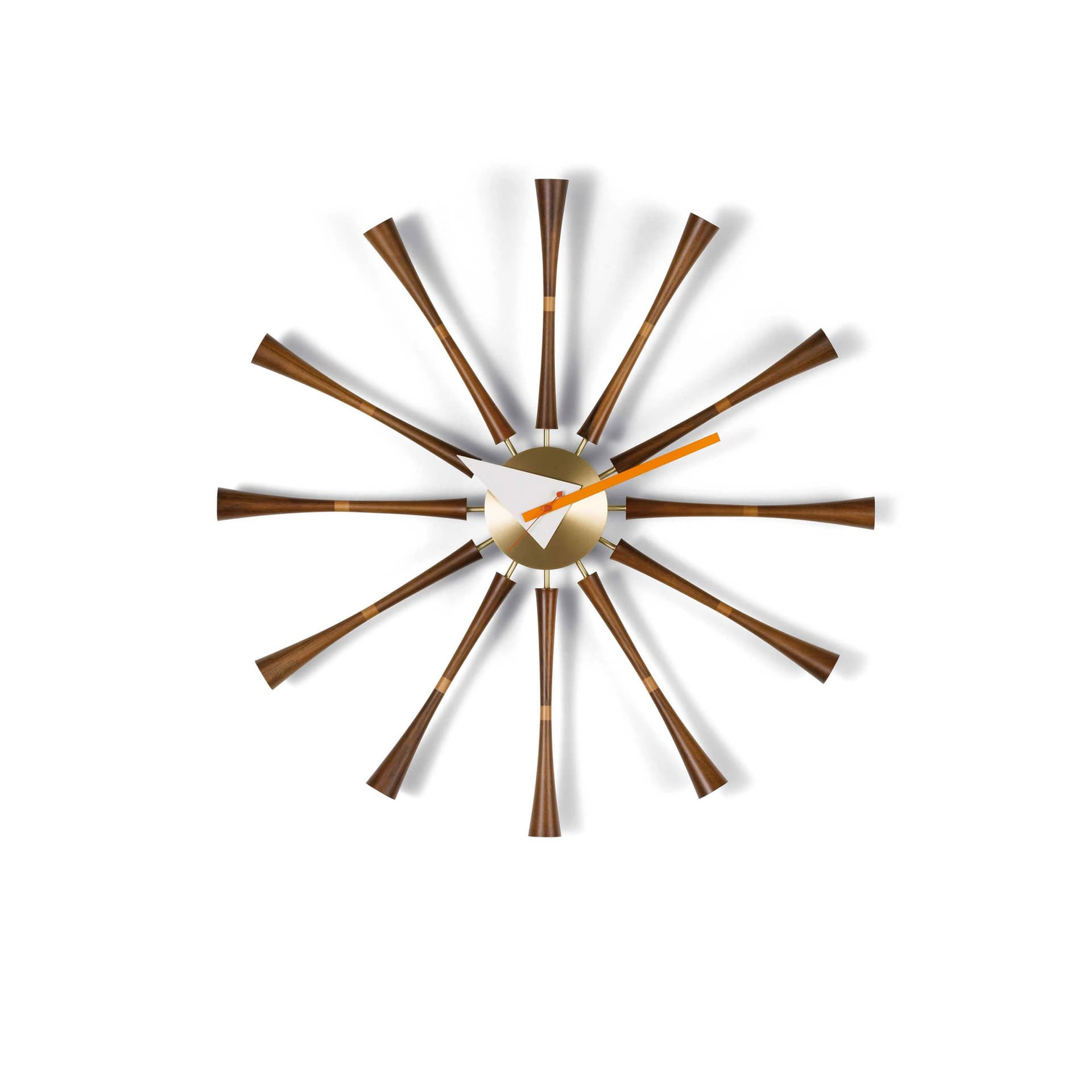 Vitra - Spindle Clock - Klokker - George Nelson - Brun