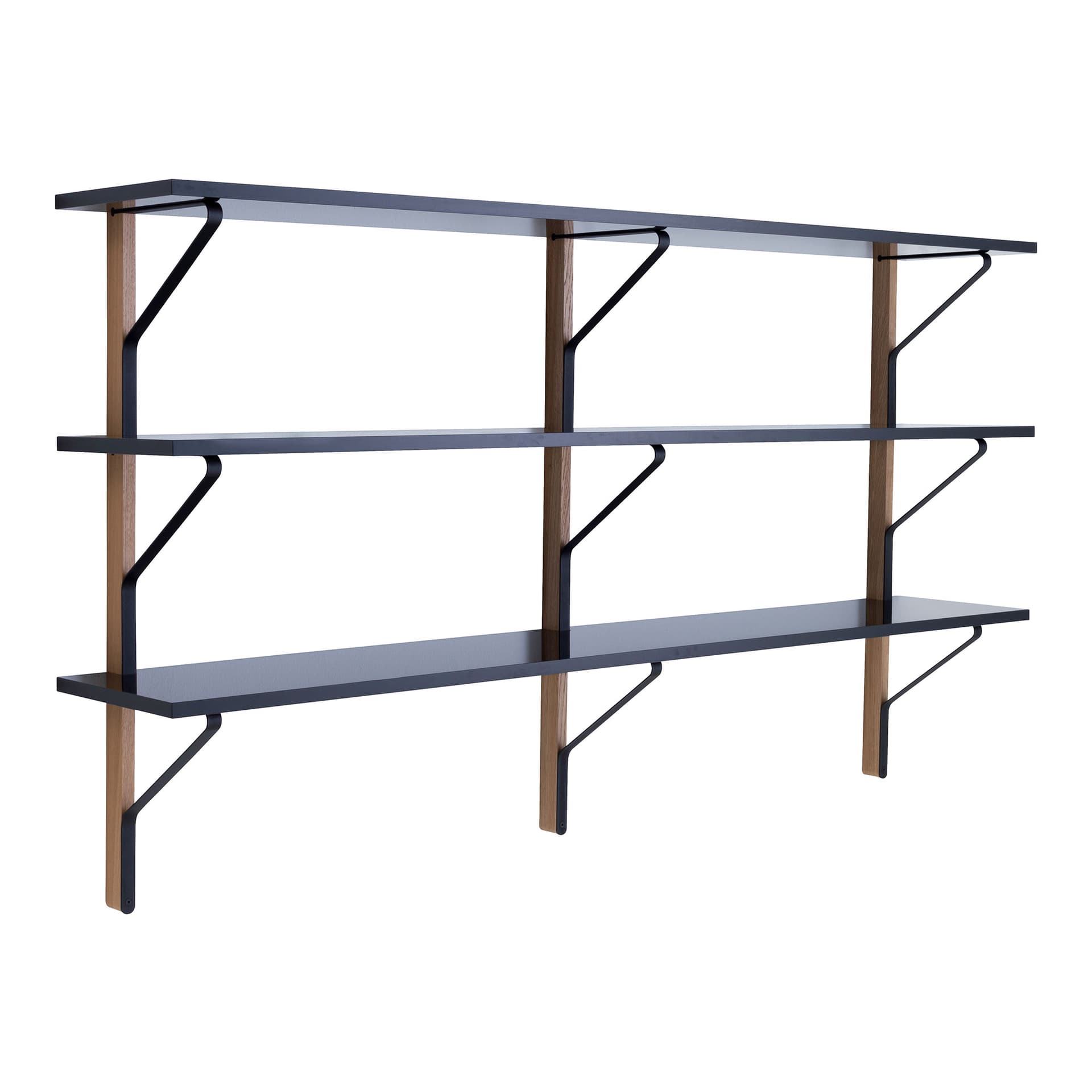 Artek - Kaari Shelf REB 008 - Vegghyller - Ronan & Erwan Bouroullec - Svart - Metall/Tre/Syntetisk materiale