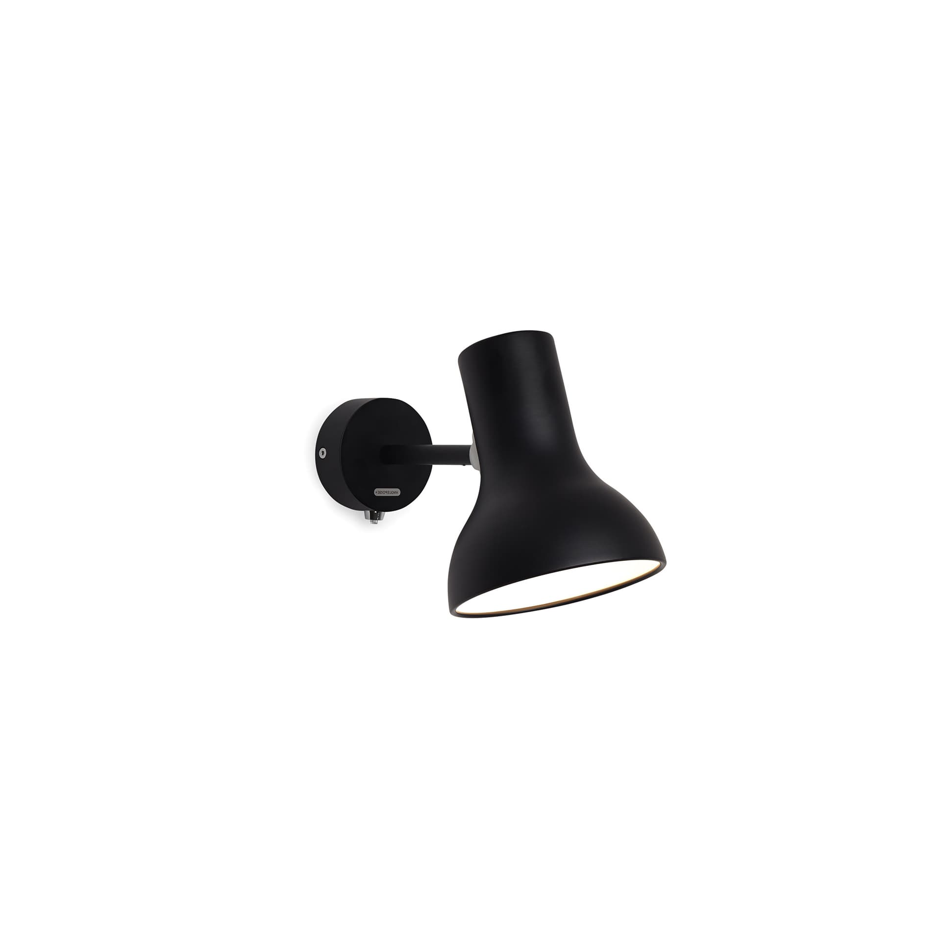 Anglepoise - Type 75 Mini Vegglampe w/Cable Jet Black