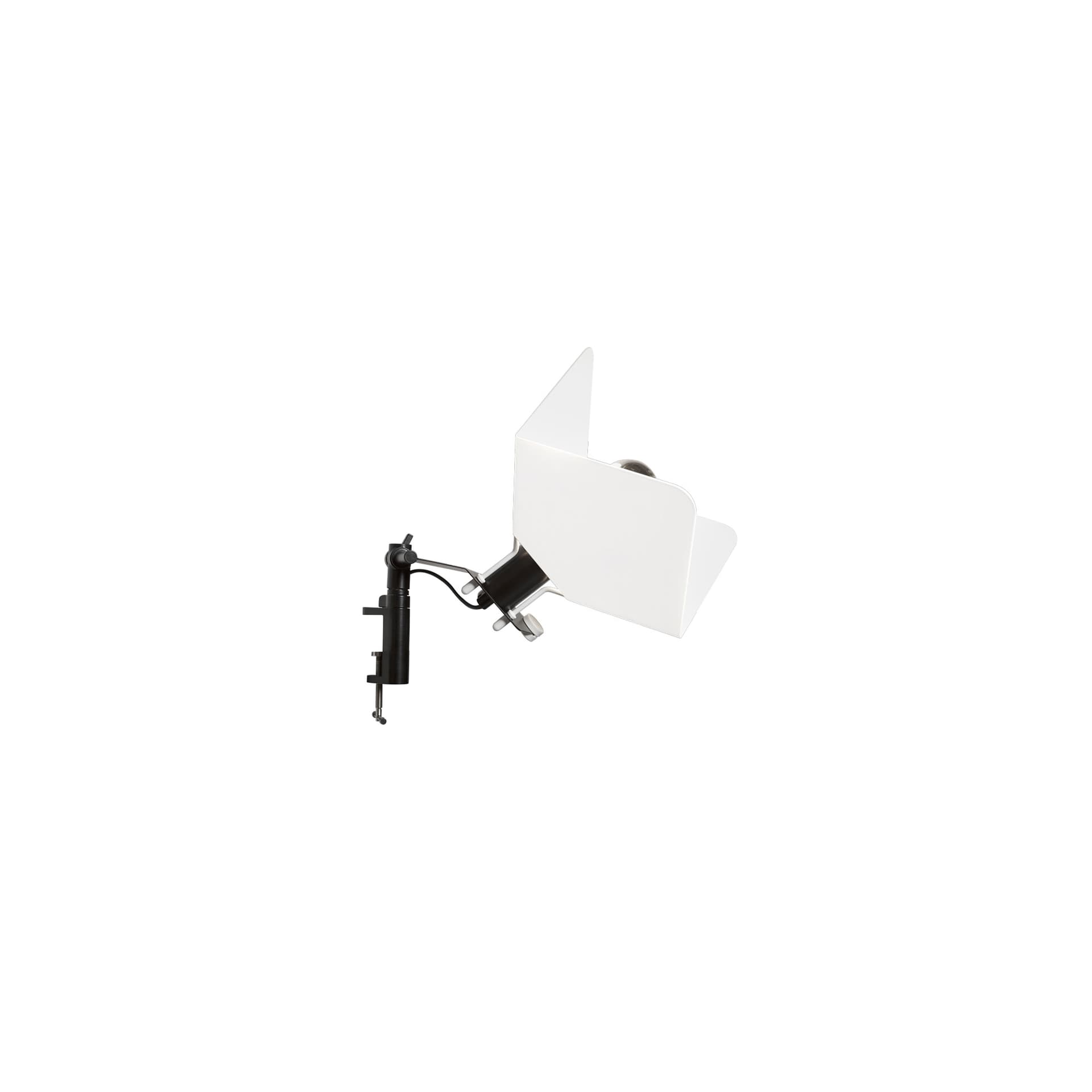 Stilnovo - Triedro Table/Wall Clamp Lamp - Vegglamper - Joe Colombo - Svart,Hvit - Metall