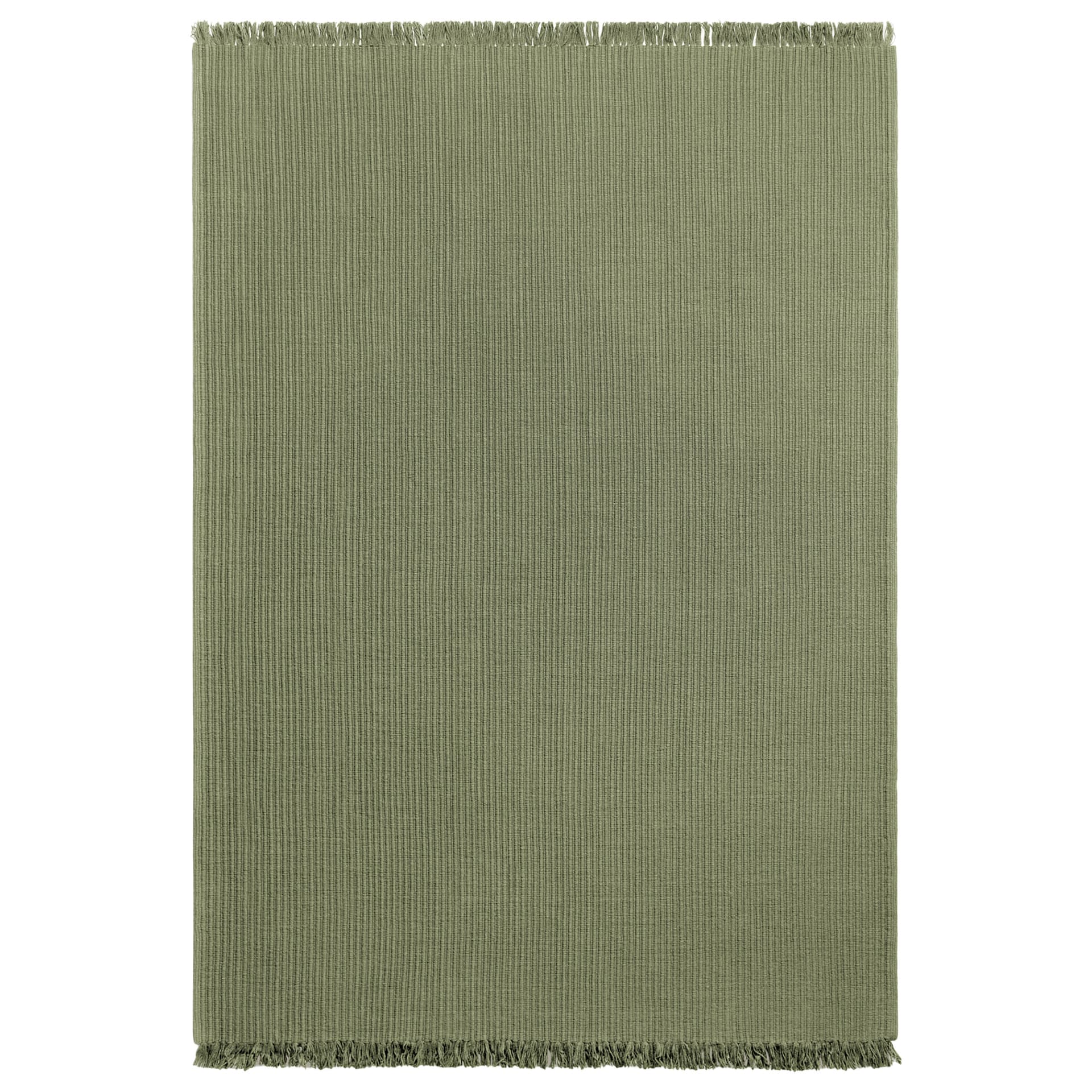 Nordic Knots - Contour - Khaki Green 250x350 - Ulltepper - Grønn - Ull