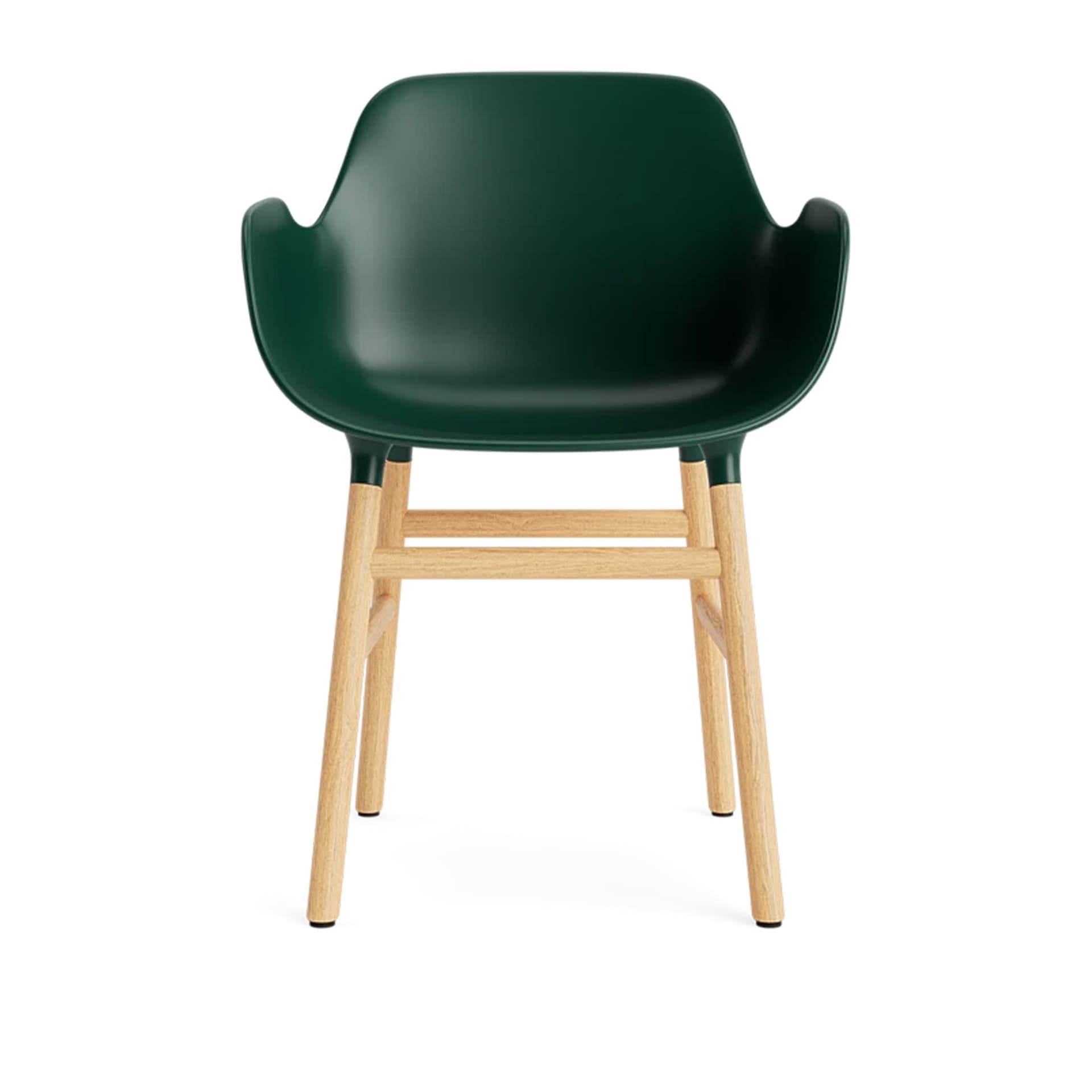 Normann Copenhagen - Form Armchair Oak Green - Spisestoler - Simon Legald - Grønn - Tre/Plast