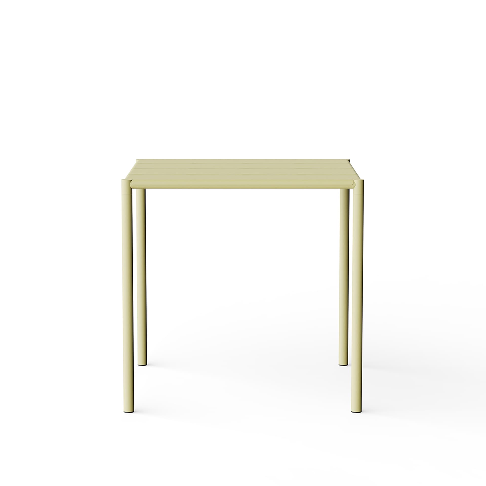 NINE - Sine - Dining Table 755 x 755 Yellow - Utendørs spisebord - Note Design Studio - Gul - Metall