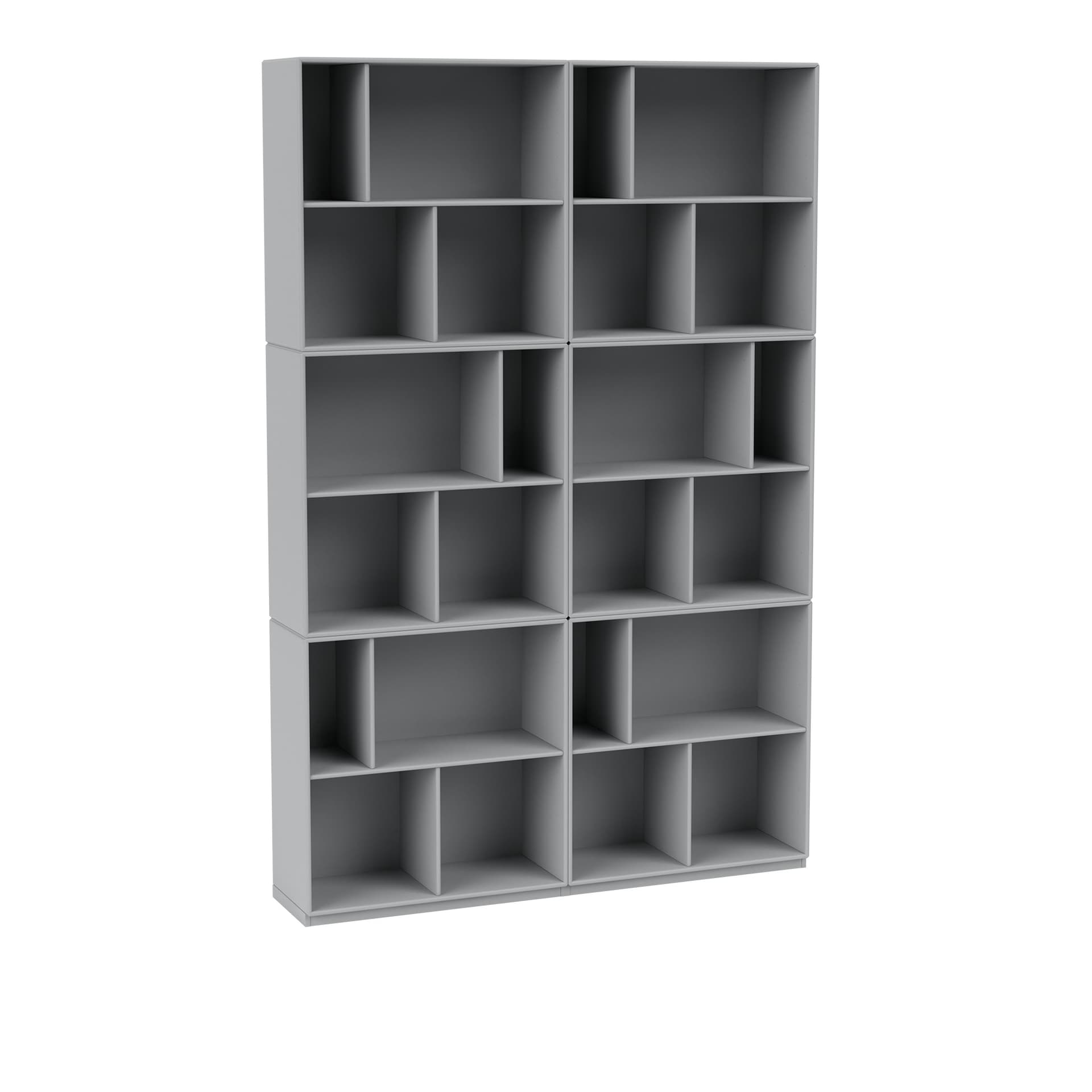Montana - Read Spacious Bookshelf 02-Fjord 06 Plinth 3 cm - Bokhyller - Peter J. Lassen - Blå - Tre