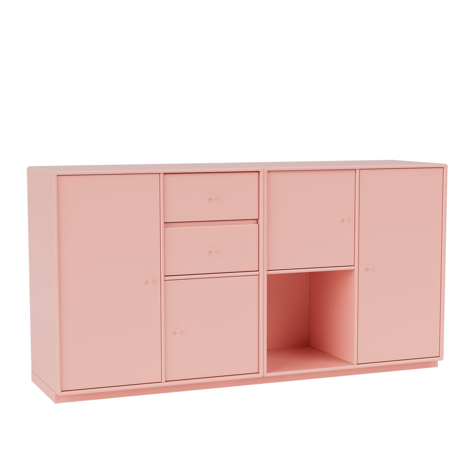 Montana - Couple Sideboard 167-Ruby 06 Plinth 3 cm - Sideboards - Peter J. Lassen - Rosa - Tre