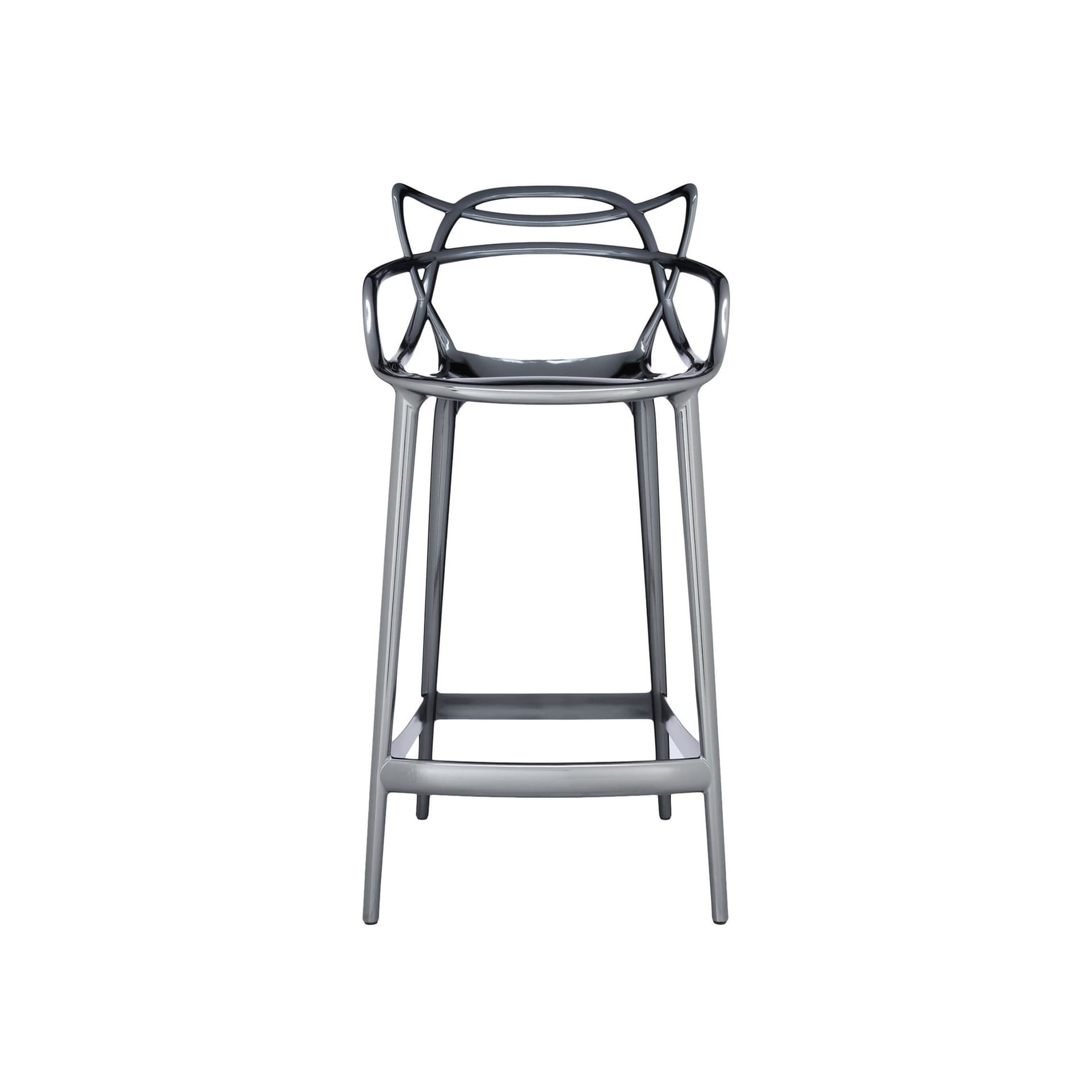 Kartell - Masters Stool 5849, Titanium - Barstoler & barkrakker - Philippe Starck - Grå - Plast