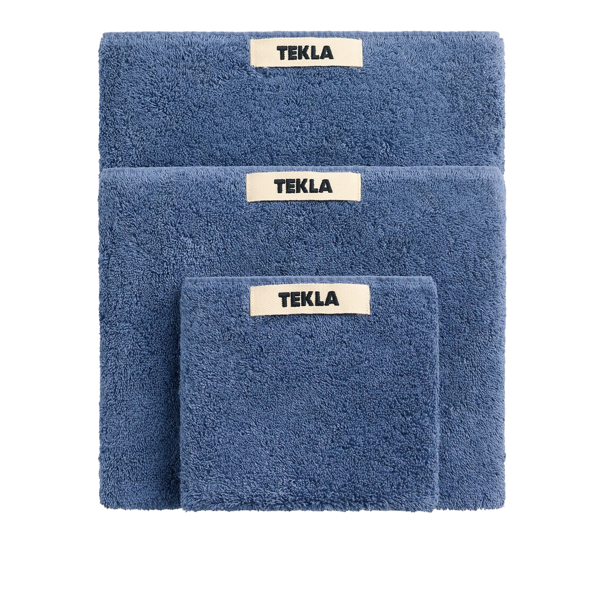 Tekla - Terry handduk storm blue 70 x 140 cm - Håndklær og badehåndklær - Blå - Bomull