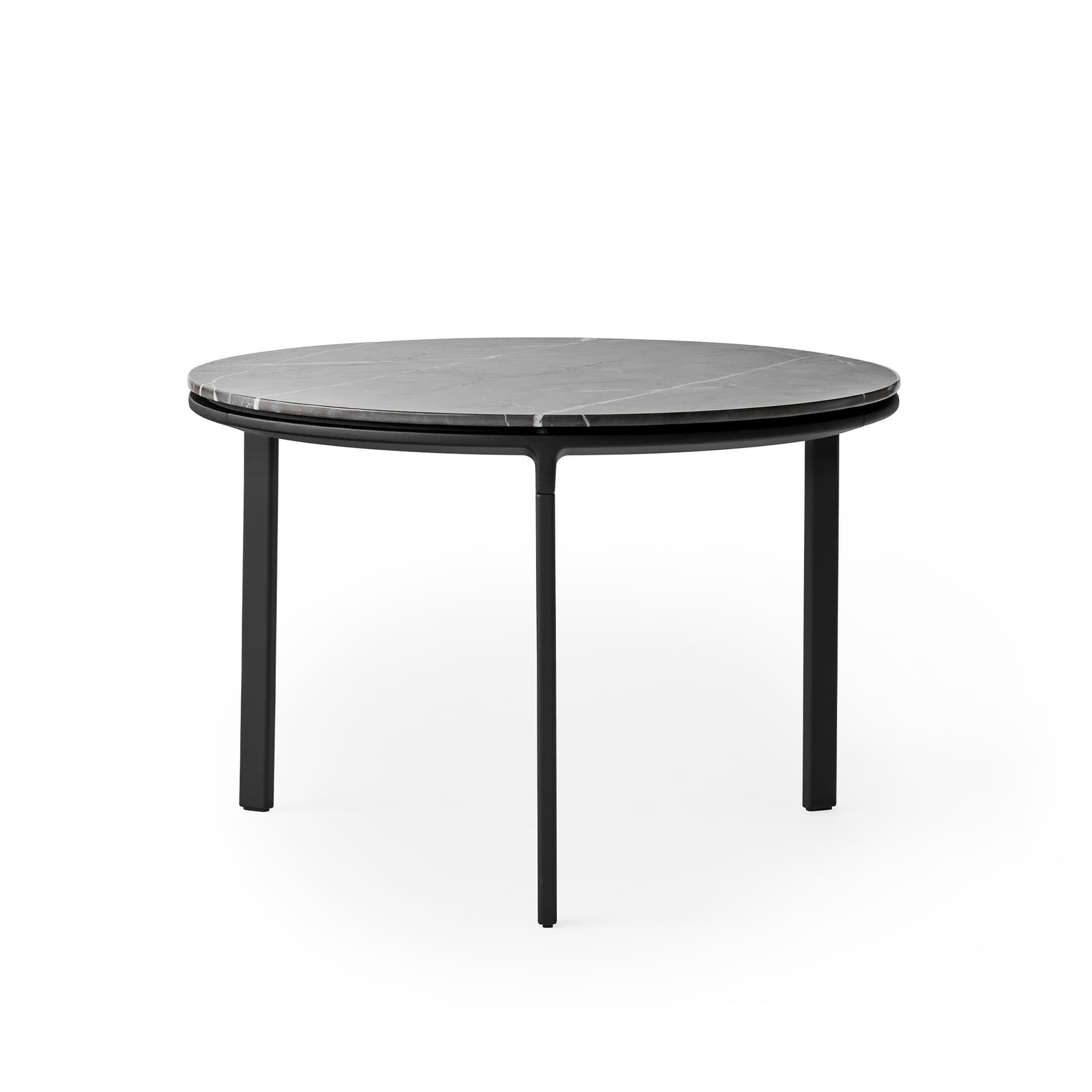 Vipp - Vipp423 Coffee Table, Ø60 Marble, Pietra Grey - Sofabord - Grå