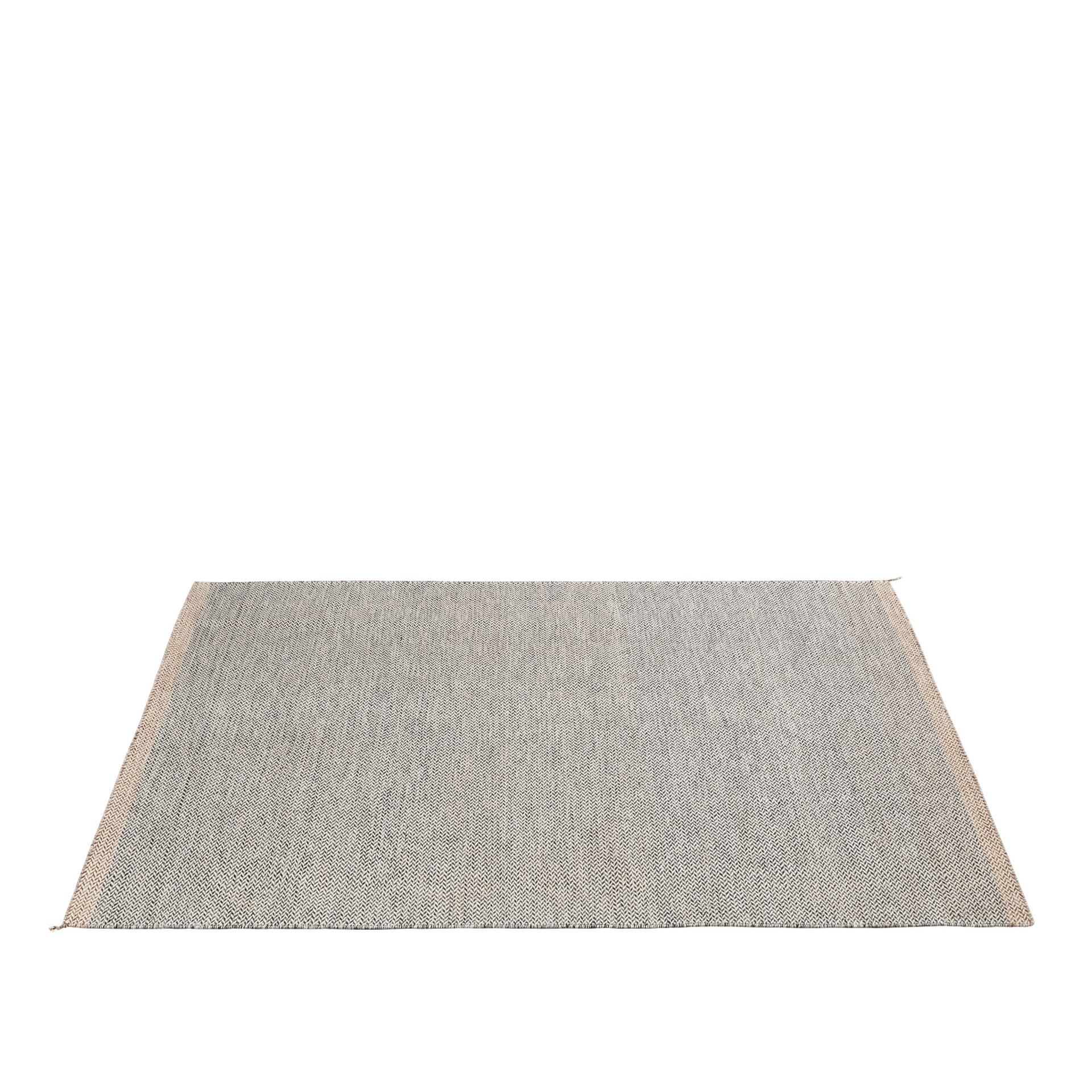 Muuto - Ply Rug 200x300, Black-White - Mønstrede tepper - Margrethe Odgaard - Ull