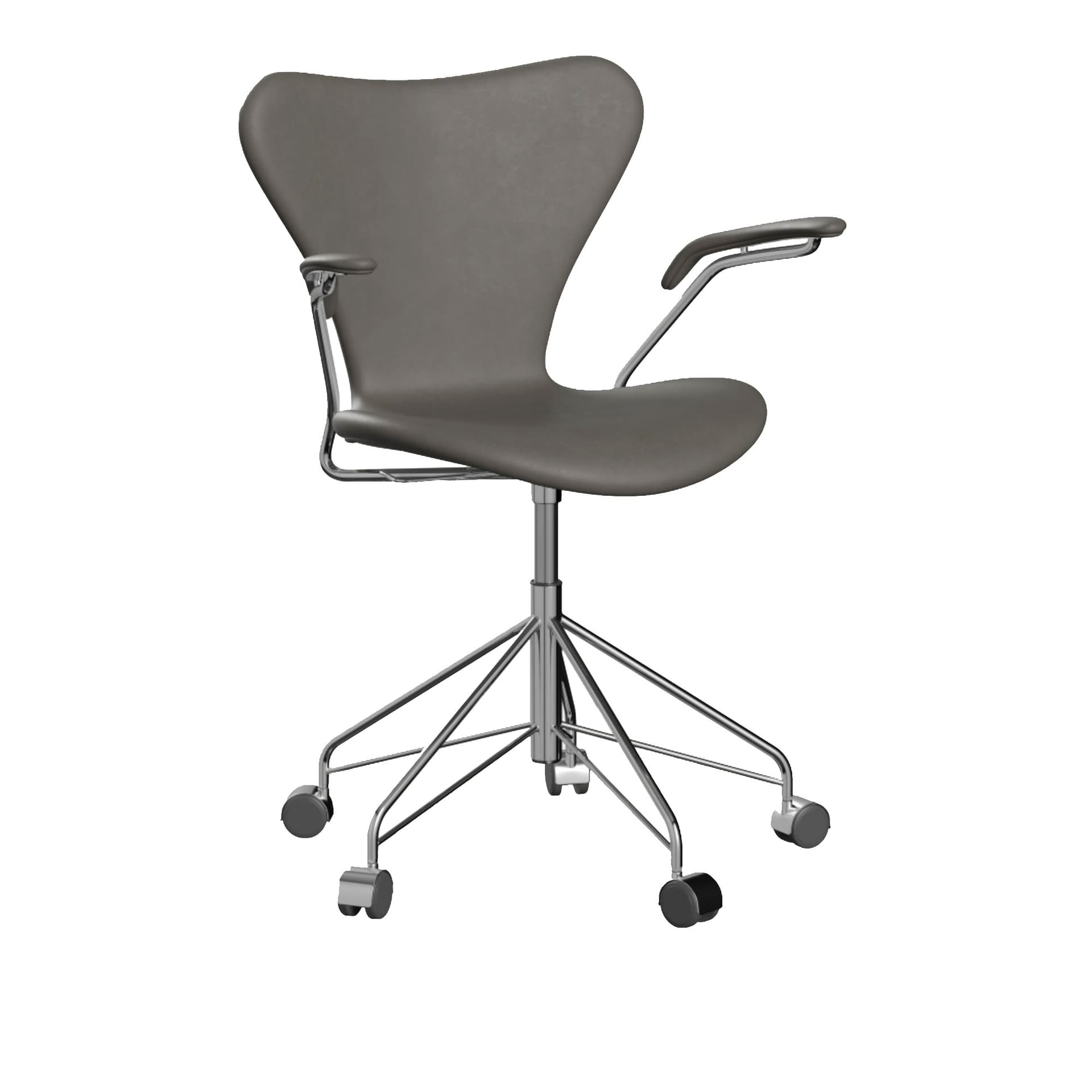 Fritz Hansen - 3217 Sjuan Essential Lava - Kontorstoler - Arne Jacobsen - Grå