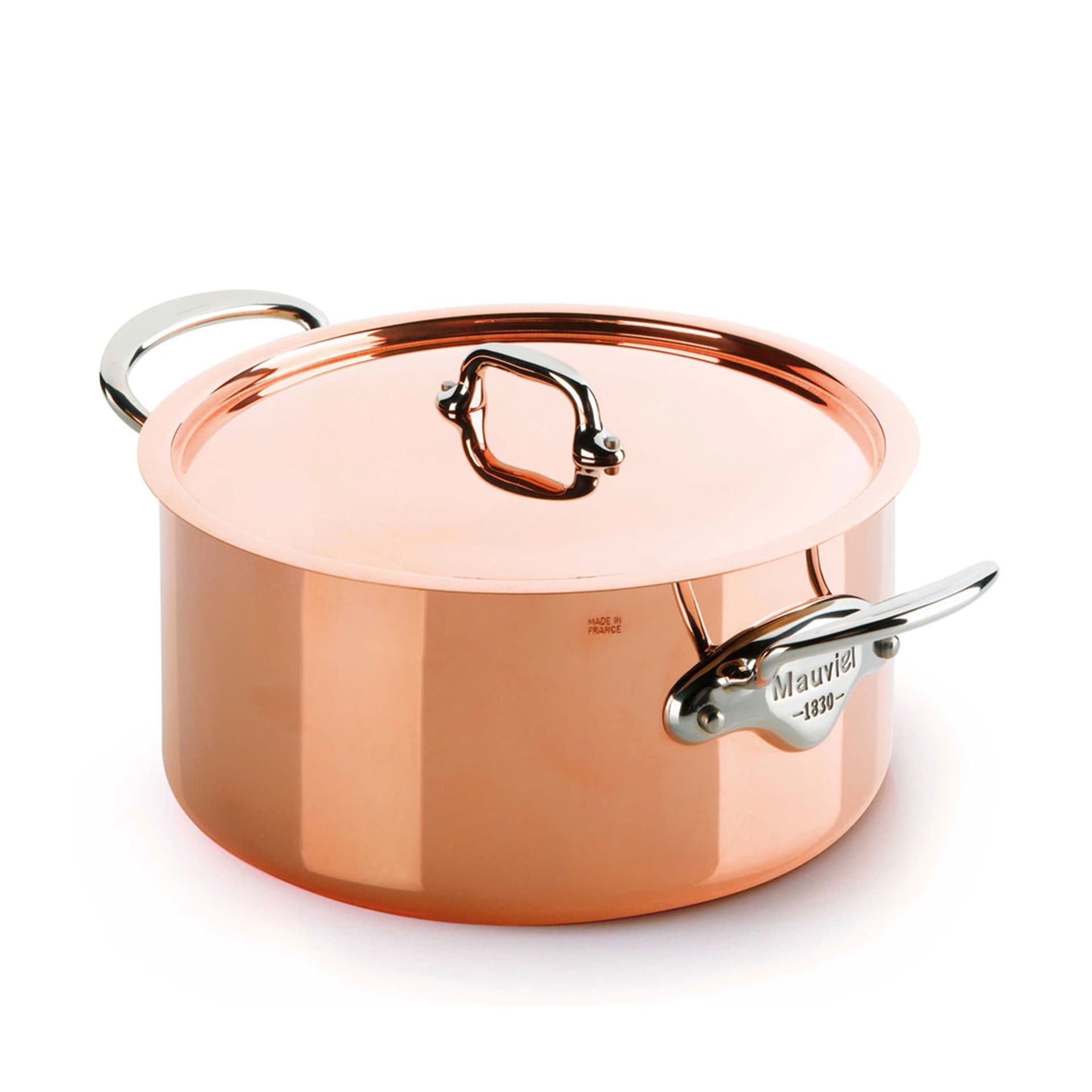 Mauviel - Pot With Lid M'150S Copper/Steel - 5,9 L - Kjeler og kasseroller