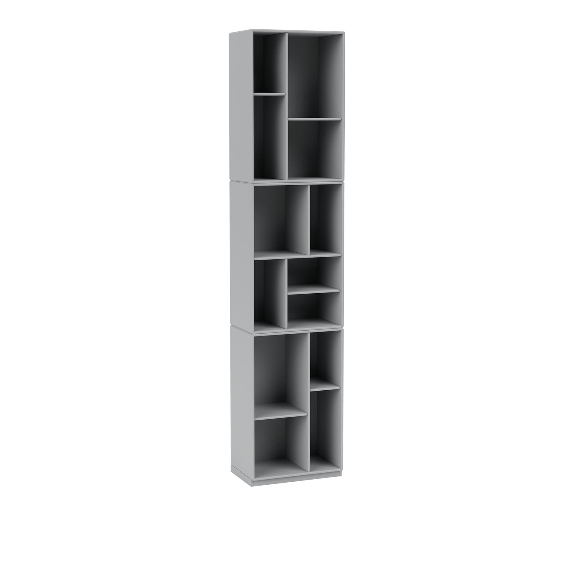 Montana - Loom Slim Bookcase 02-Fjord 06 Plinth 3 cm - Bokhyller - Peter J. Lassen - Blå - Tre