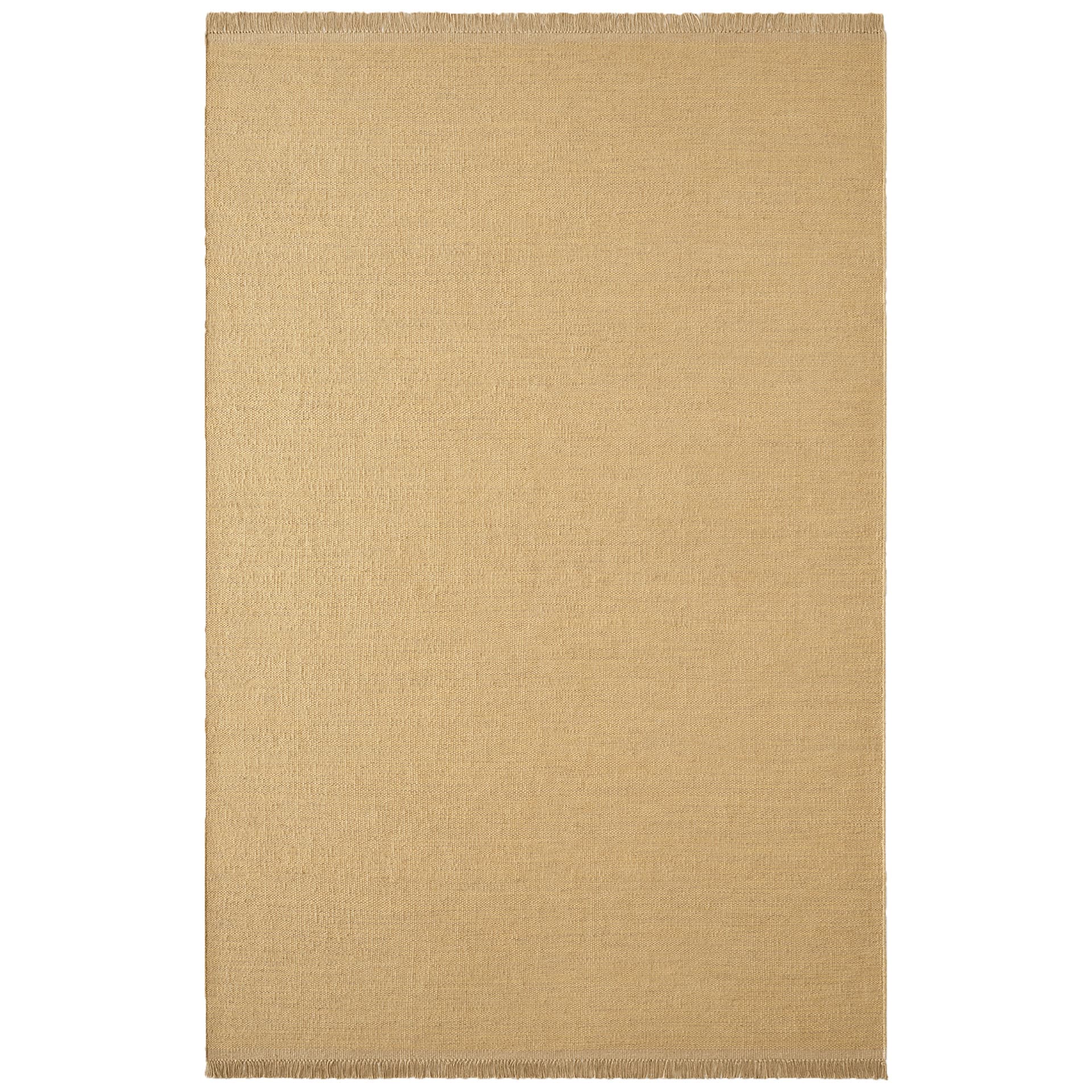 Nordic Knots - Desert Straw 75 x 250 cm - Ensfargede tepper - Gul - Ull/Jute