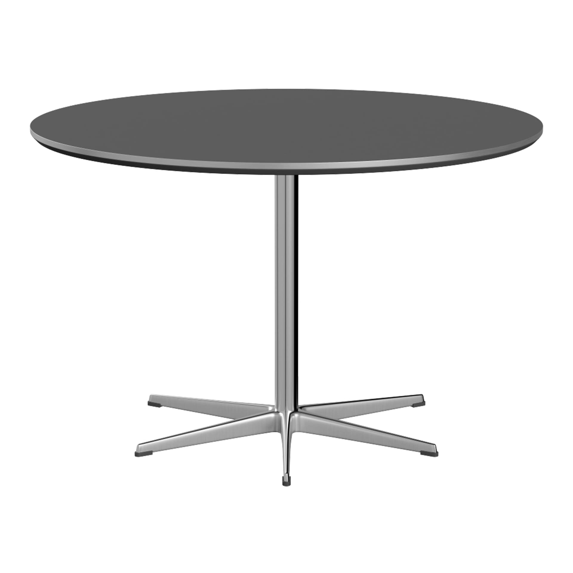 Fritz Hansen - A825 Cirkulär, Ø120 cm, Laminat, Grey Bromo, 6-grenad stjärnfot - Spisebord - Arne Jacobsen,Piet Hein - Grå - Laminat/Metall