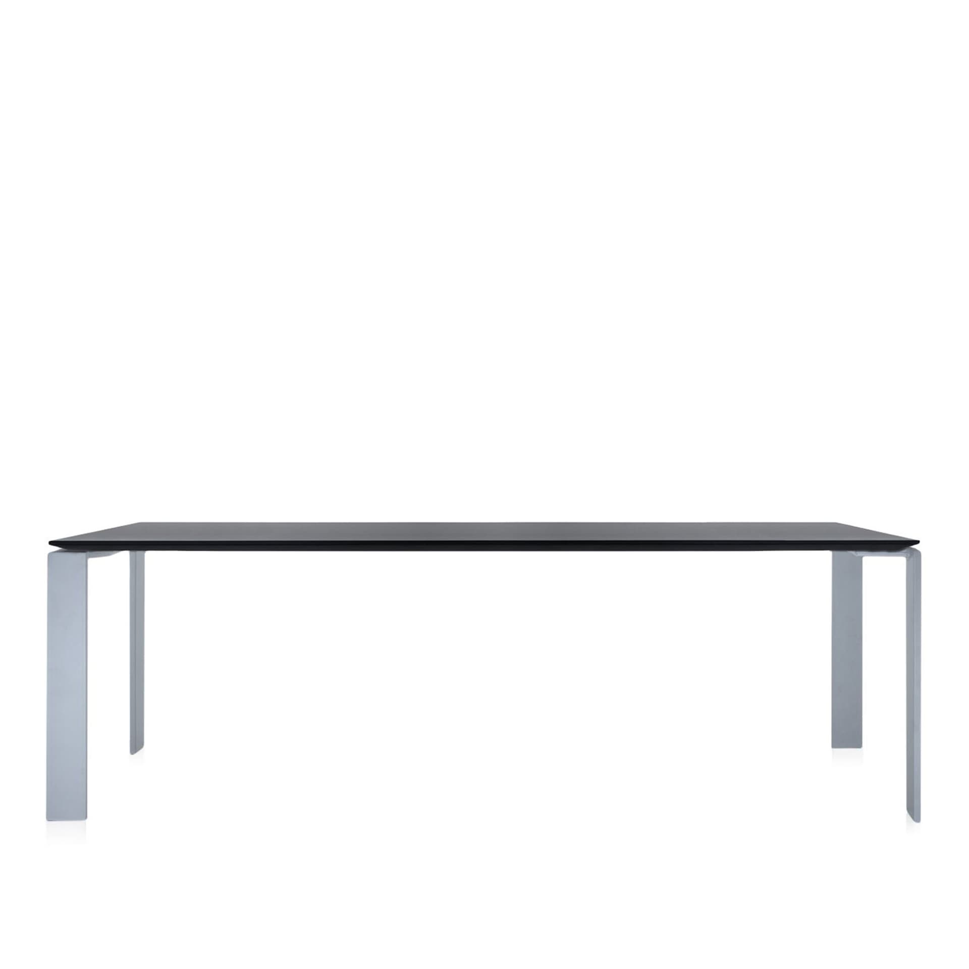 Kartell - Four Table 4524 223x79, Black/Aluminium, Scratch-Proof Laminate - Spisebord - Ferruccio Laviani - Svart - Laminat/Metall