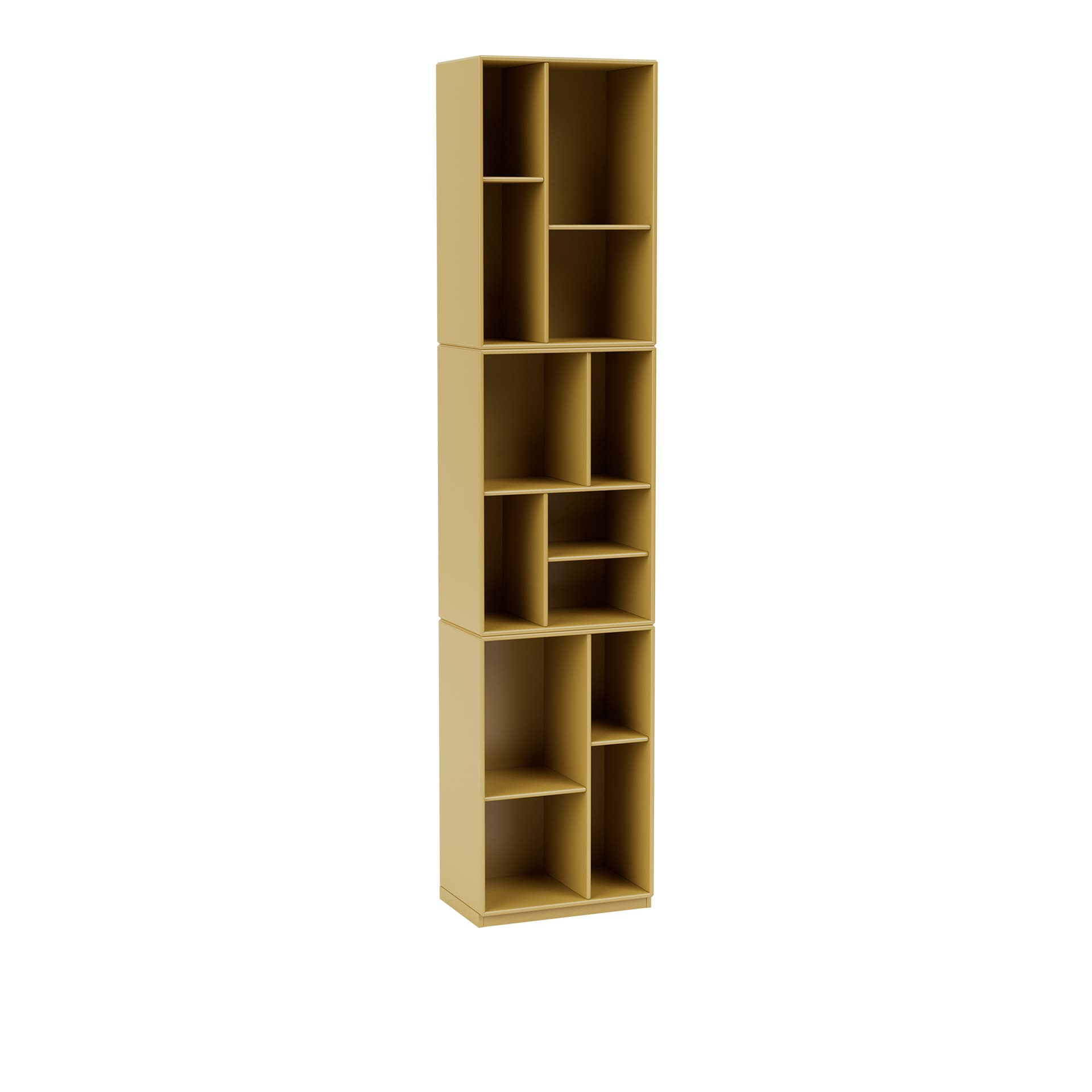 Montana - Loom Slim Bookcase 157-Cumin 06 Plinth 3 cm - Bokhyller - Peter J. Lassen - Gul - Tre