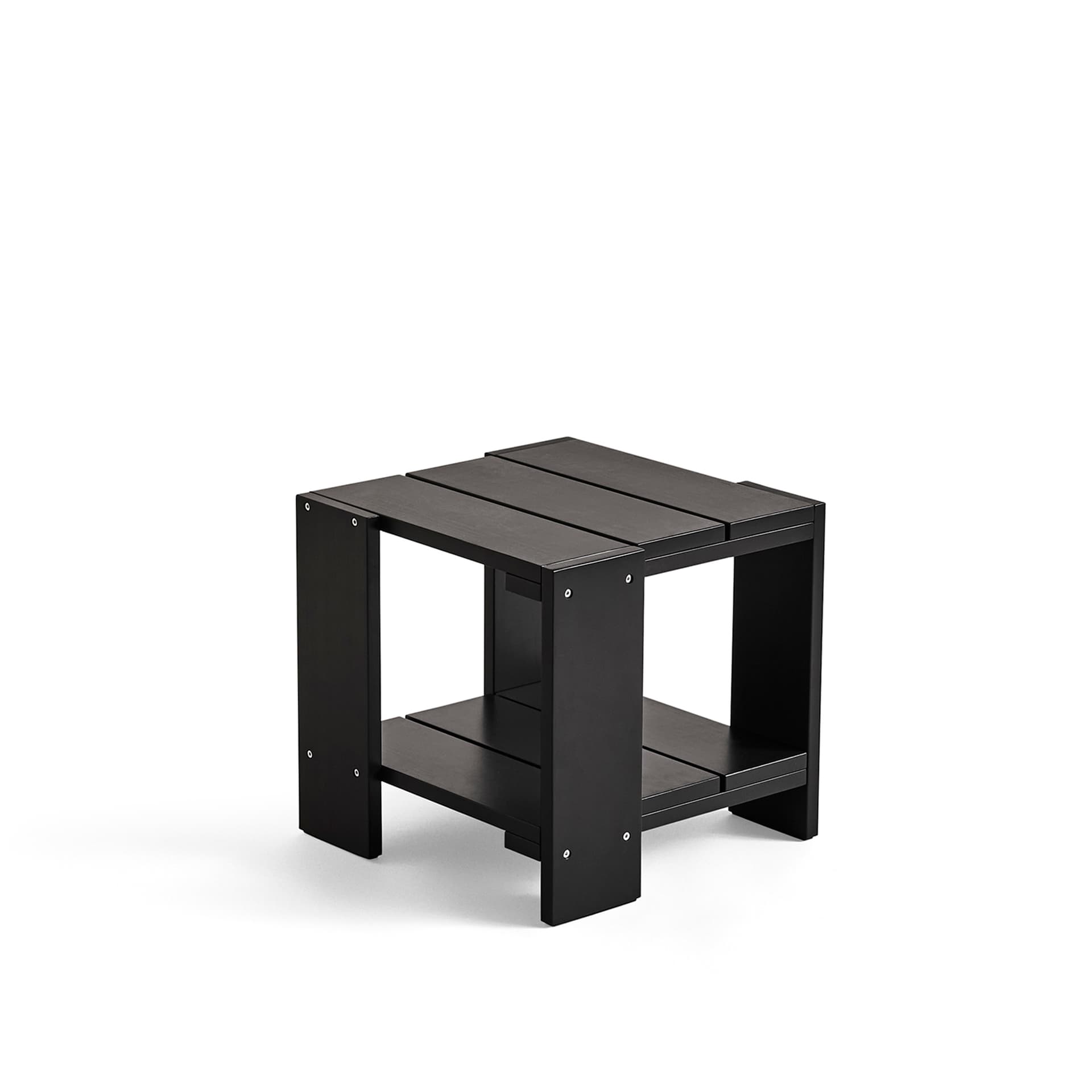 HAY - Crate Side Table / Black - Utendørs småbord & sidebord - Gerrit Rietveld - Svart - Tre