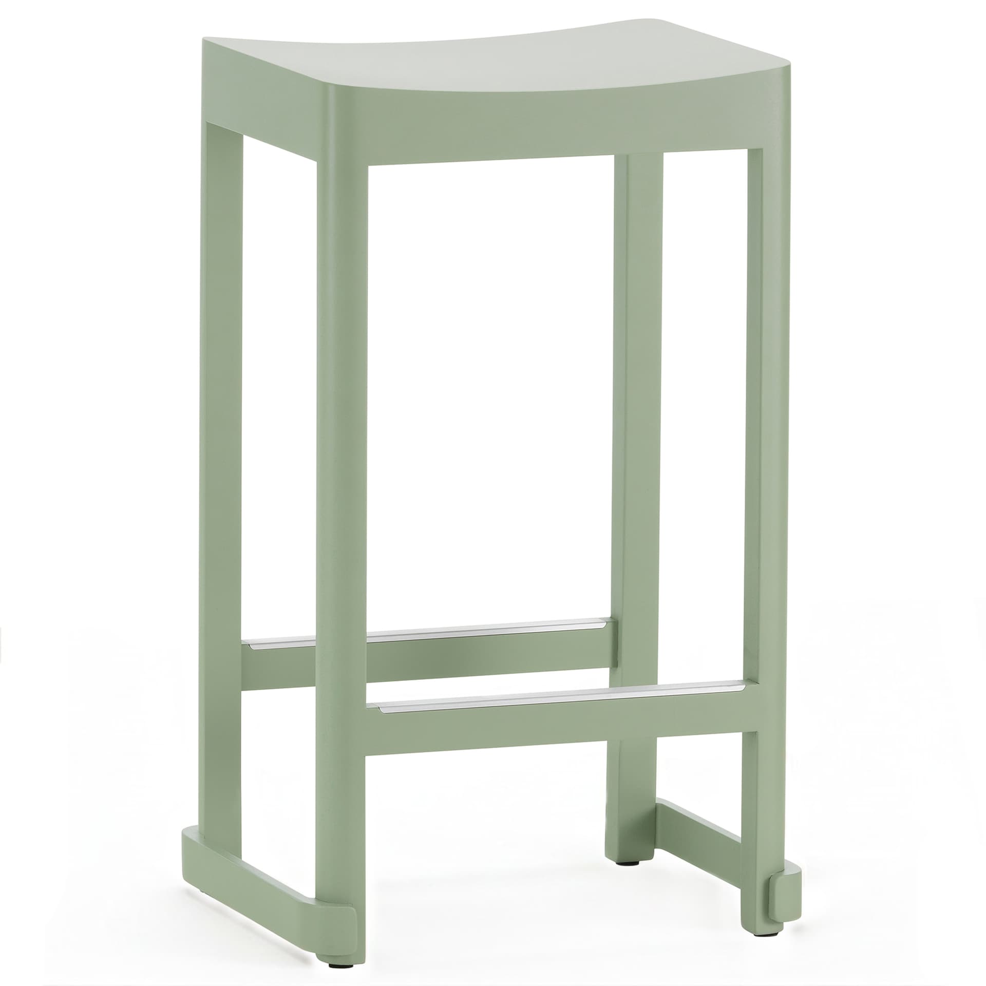Artek - Atelier Stool 65 cm Ash Light Green Lacquered - Barstoler & barkrakker - TAF Studio - Grønn - Tre