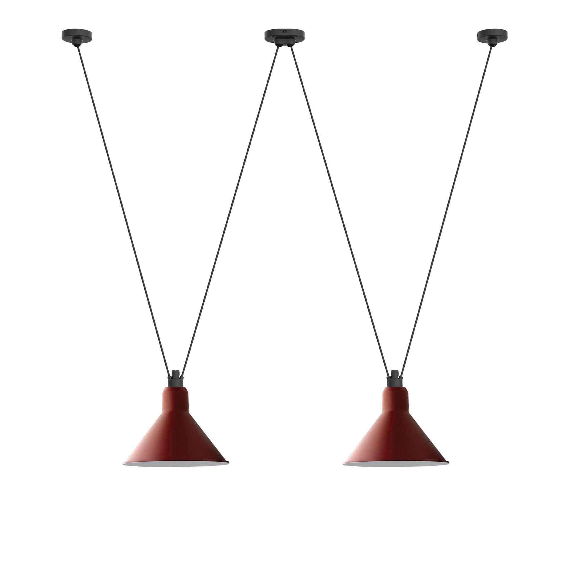 DCWéditions - Les Acrobates De Gras 324 XL Conic Red - Pendellamper - Bernard-Albin Gras - Rød