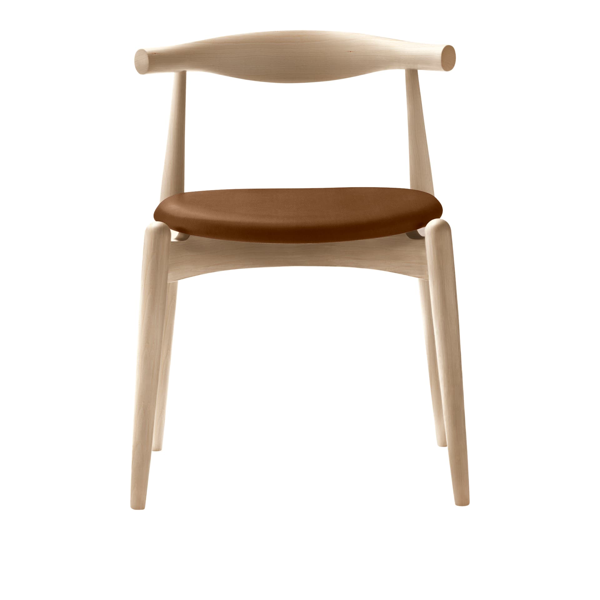Carl Hansen - CH20, Tvålad Bok, Lädergrupp C Sif - 95 - Spisestoler - Hans J. Wegner - Tre farget - Tre