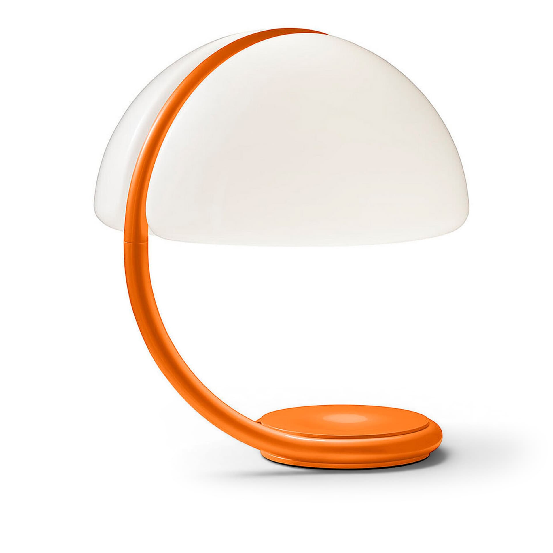 Martinelli Luce - Serpente Orange Anniversary 60 – table lamp - Bordlamper - Elio Martinelli - Oransje,Hvit - Metall/Syntetisk materiale