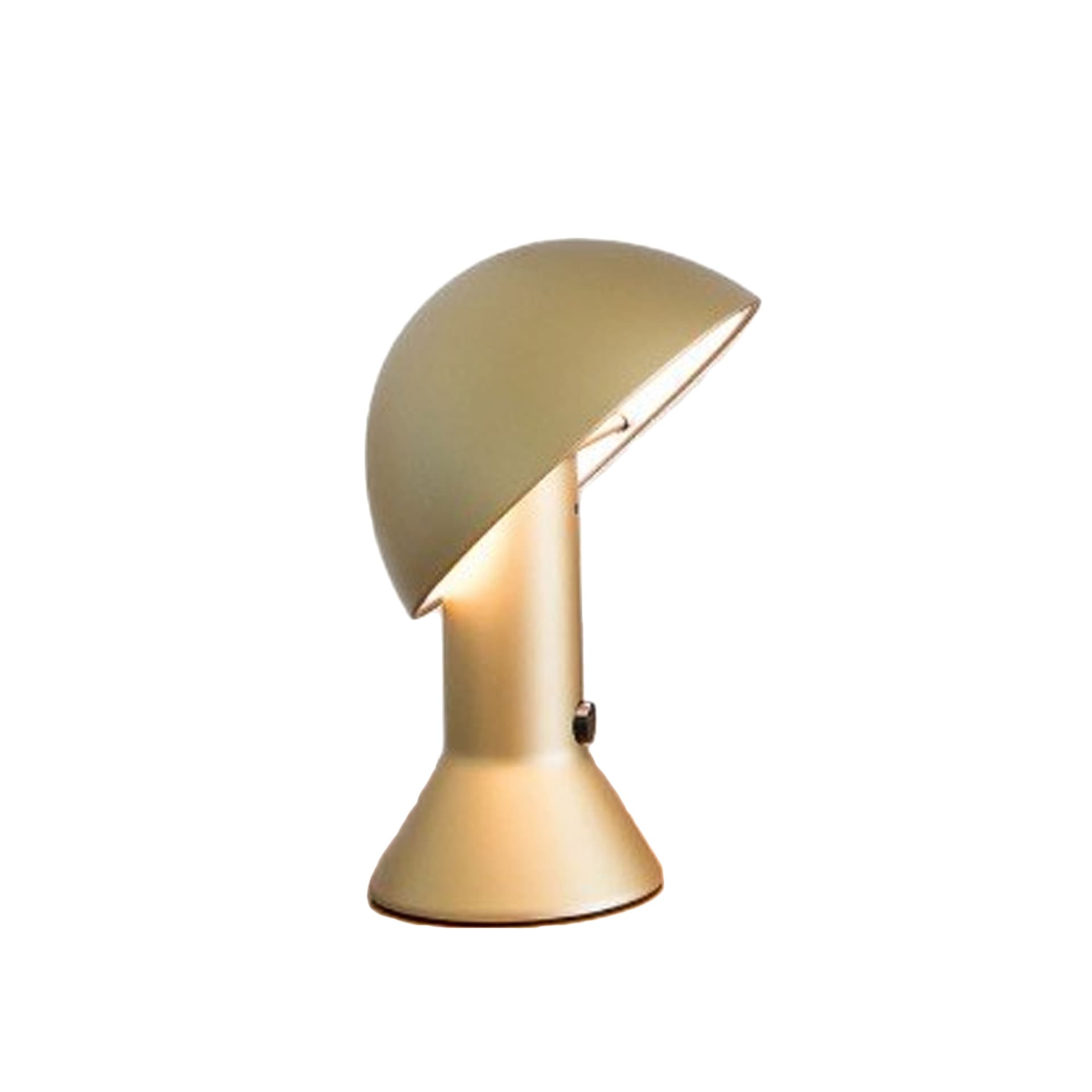 Elmetto - Bordlampe, gull Martinelli Luce - Stue - Design - Plast - Med skjerm